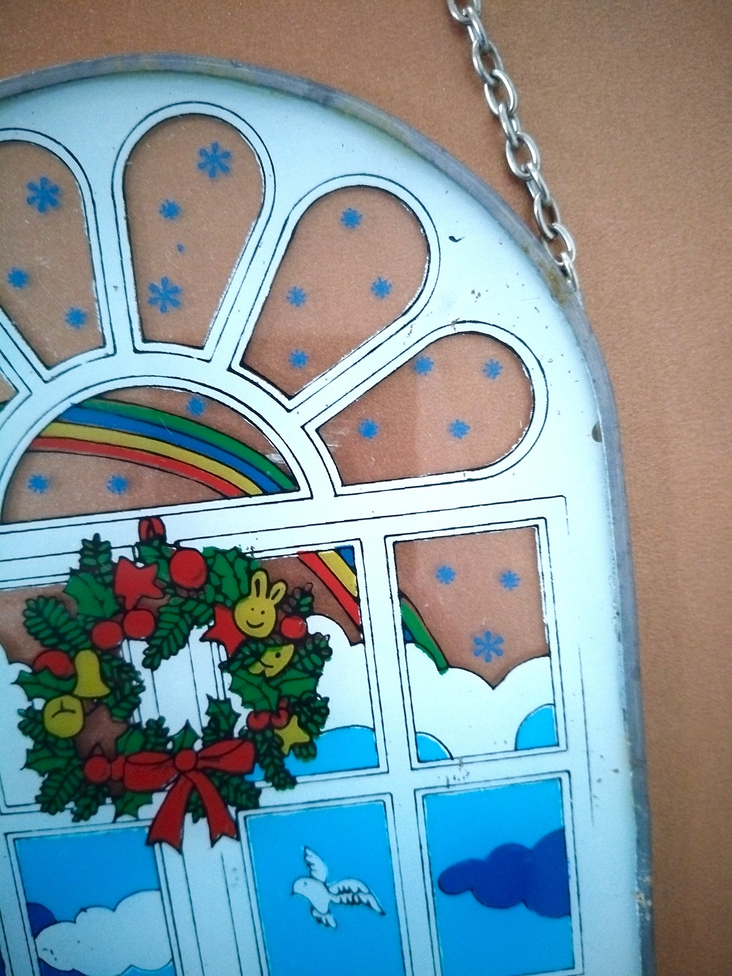 Vitrail mural de Noël