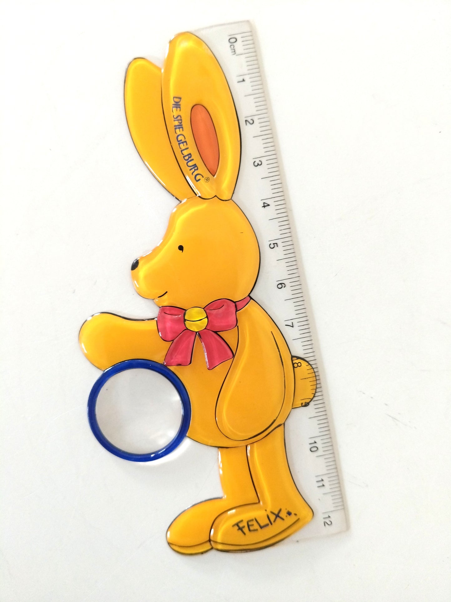 Petite règle de 12cm Félix le lapin par Die Spiegelburg Allemagne