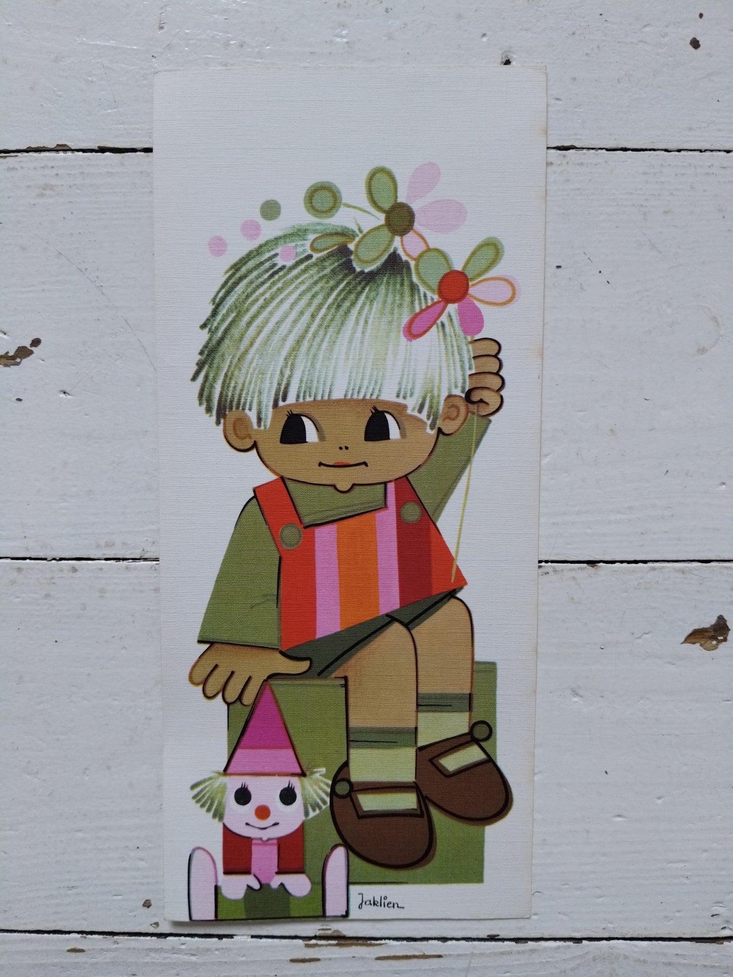 Ancienne carte postale Jaklien Moerman 70's au choix