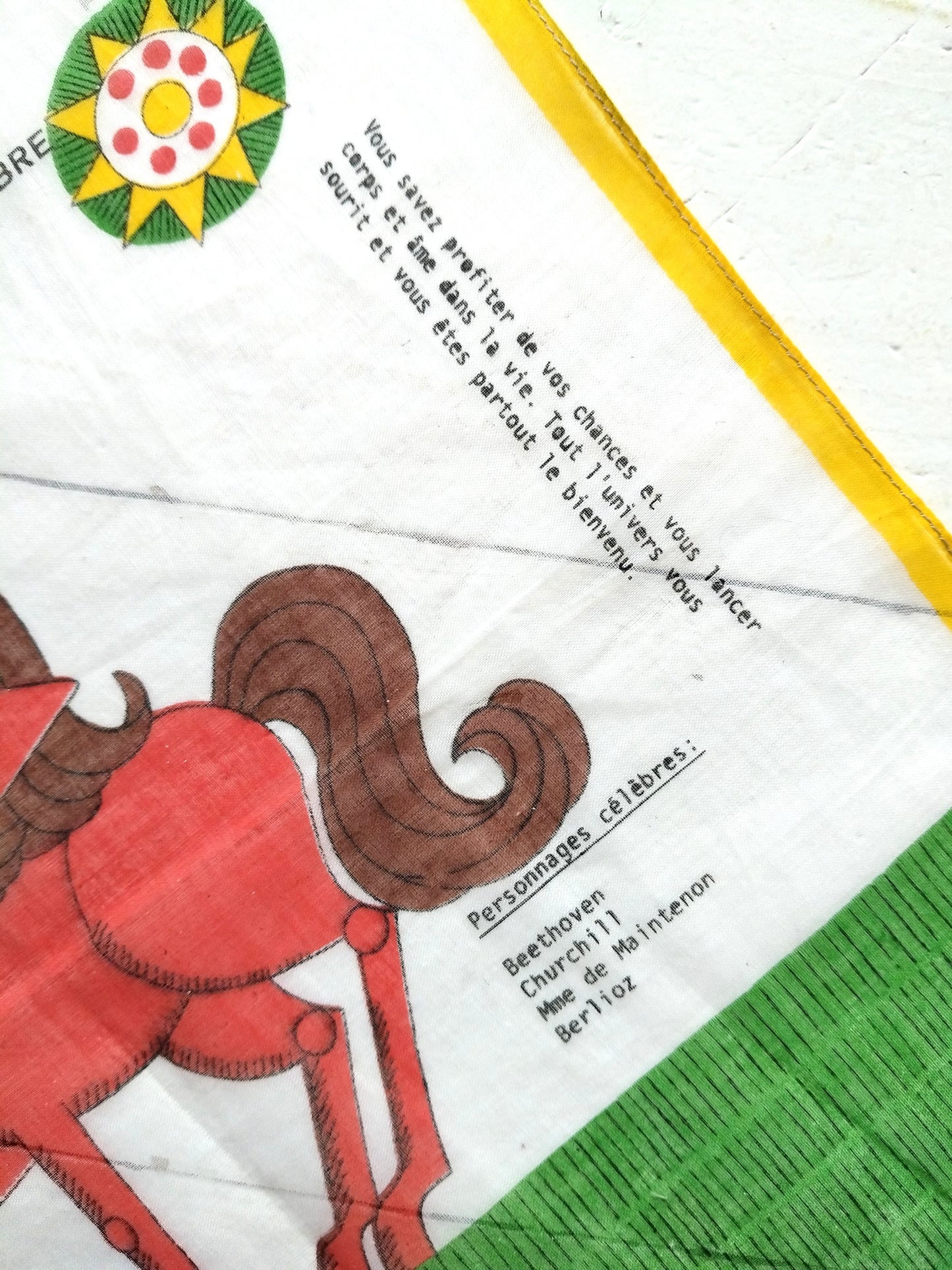 Mouchoir de poche en coton Sagittaire