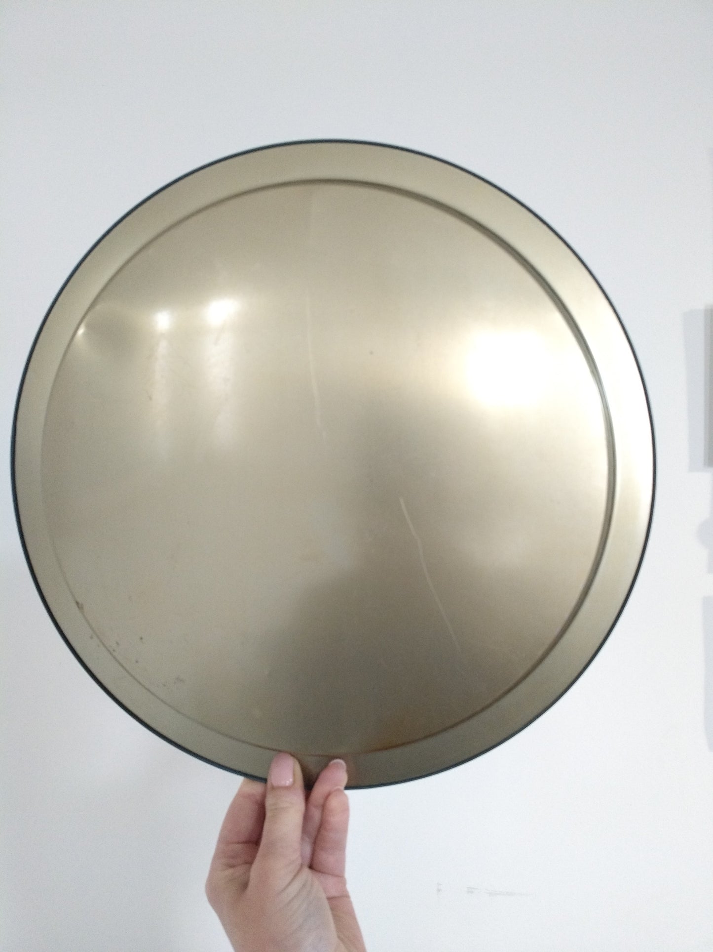 Plateau métallique oies