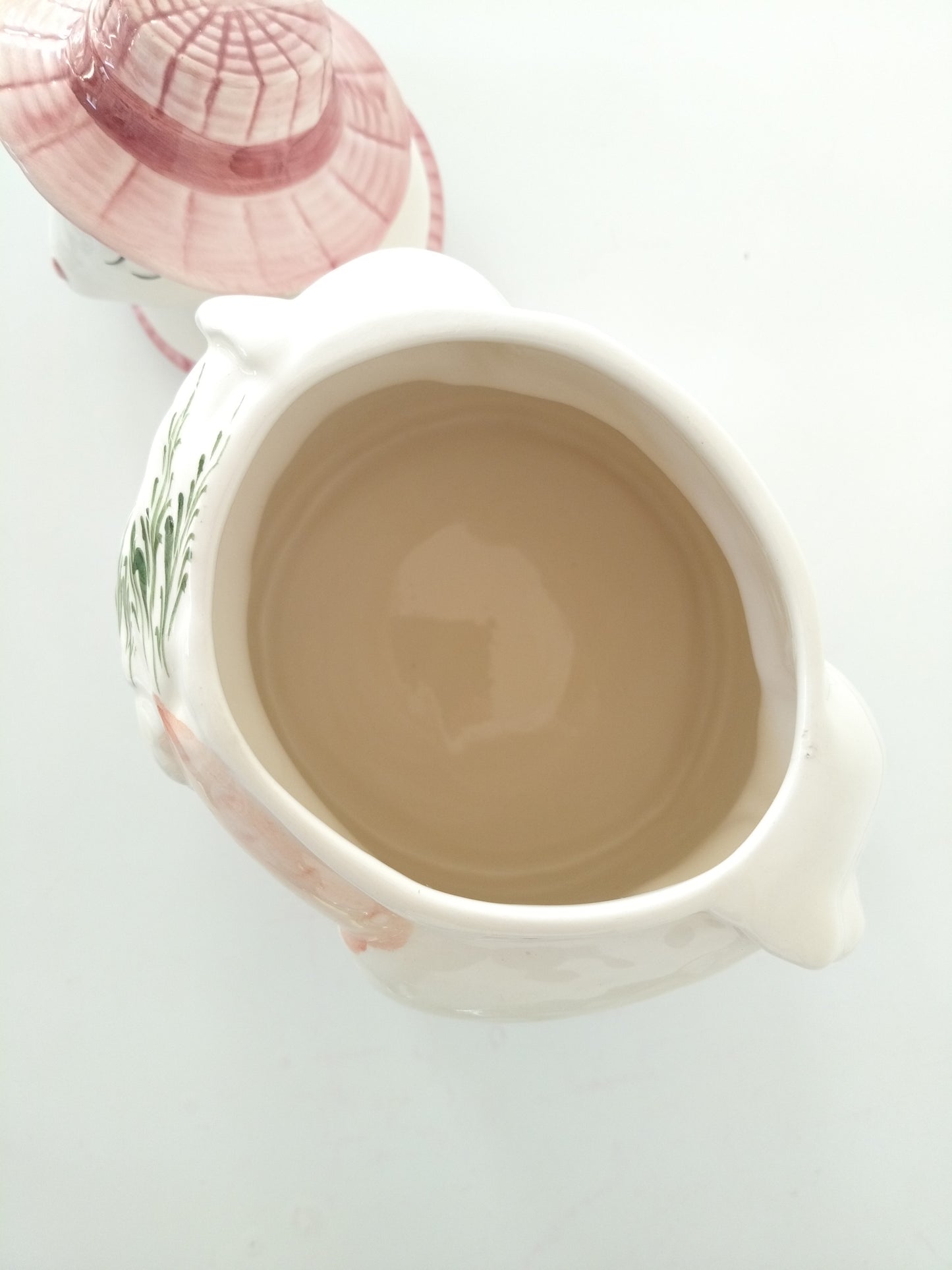 Gros pot à biscuits lapine en céramique