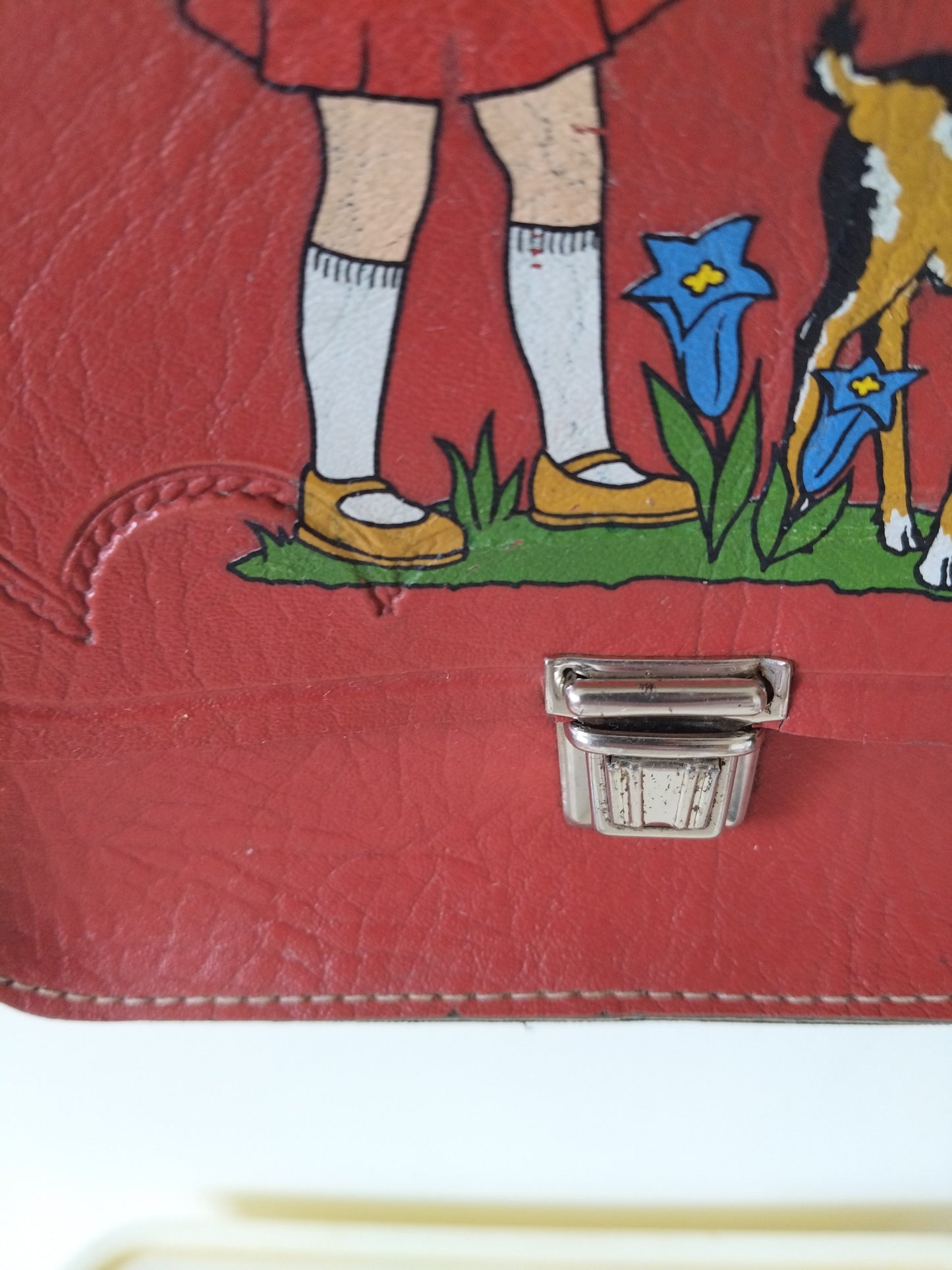 Petit sac bandoulière simili cuir 60's