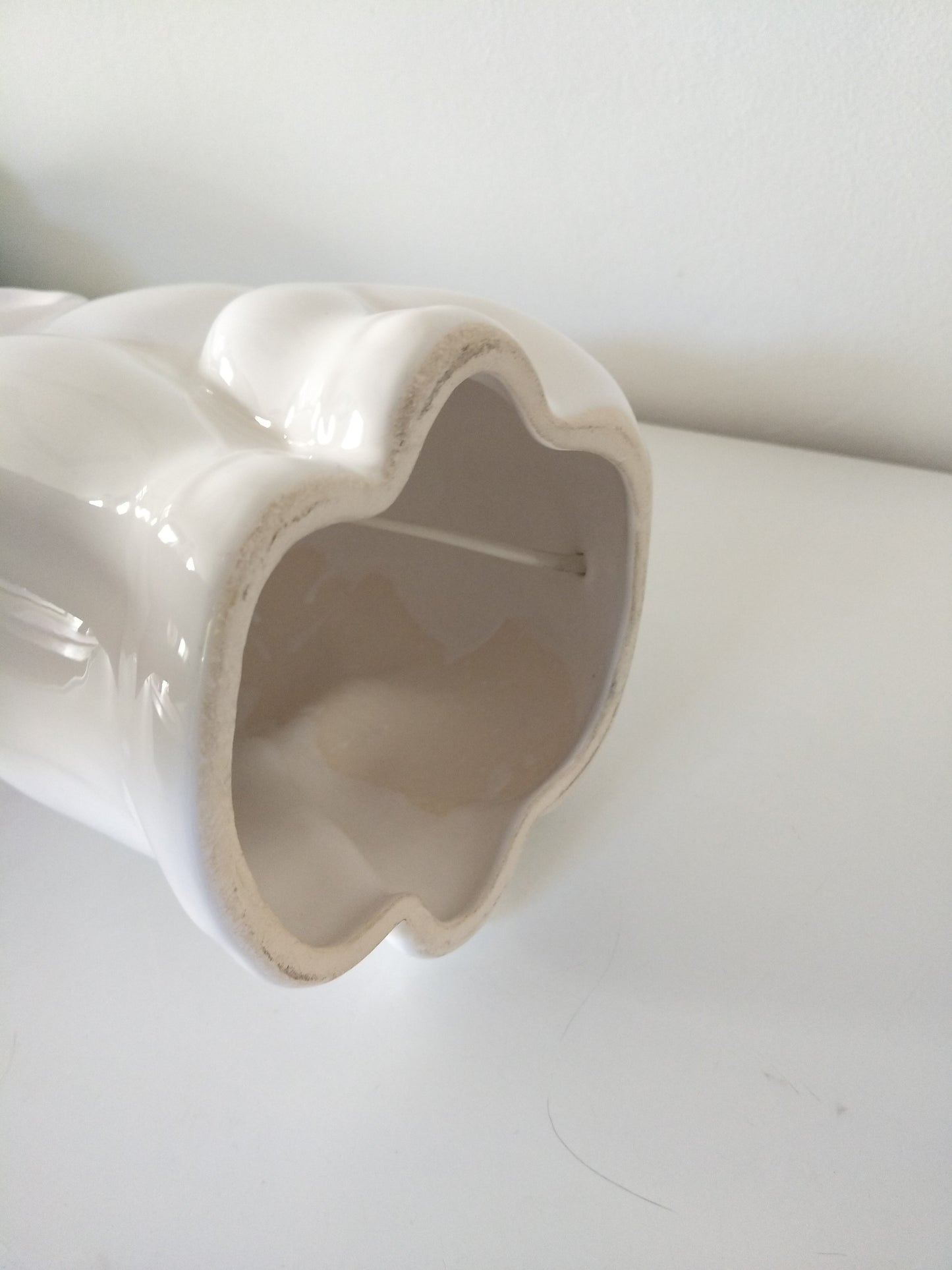 Grande lampe éléphant vintage  en céramique