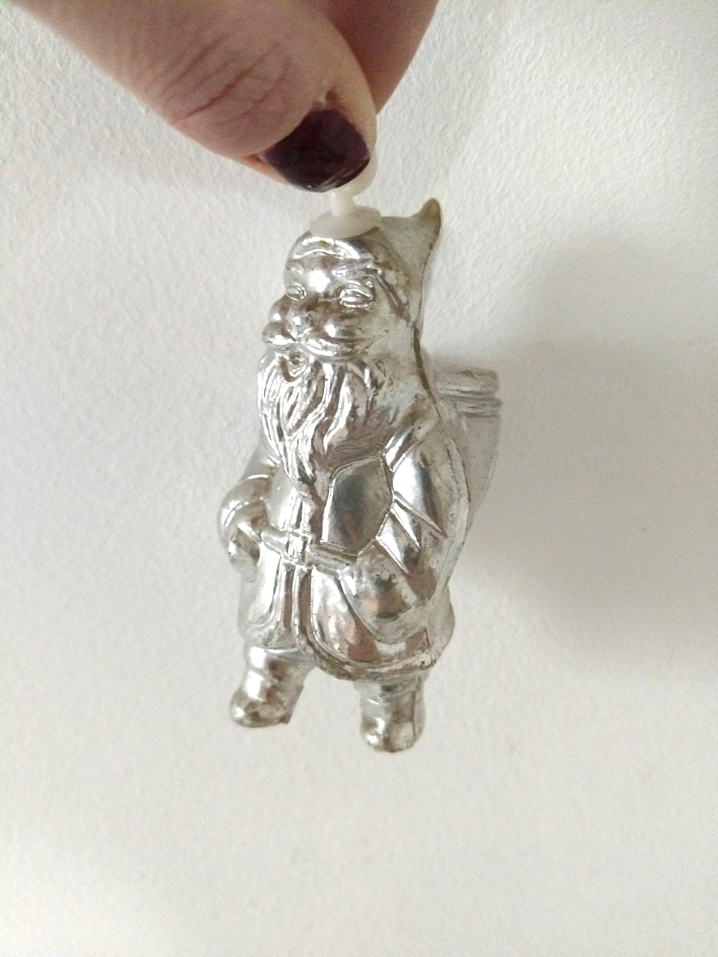 2 pères Noël en plastique à suspendre