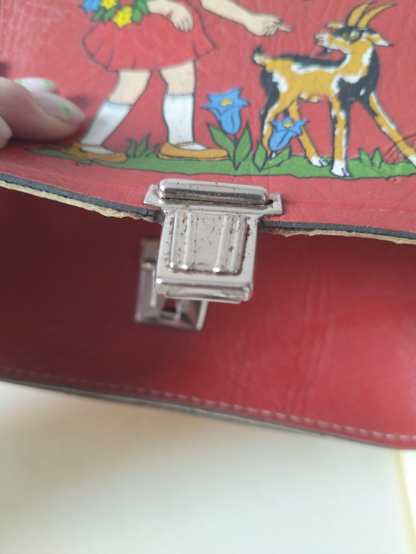 Petit sac bandoulière simili cuir 60's
