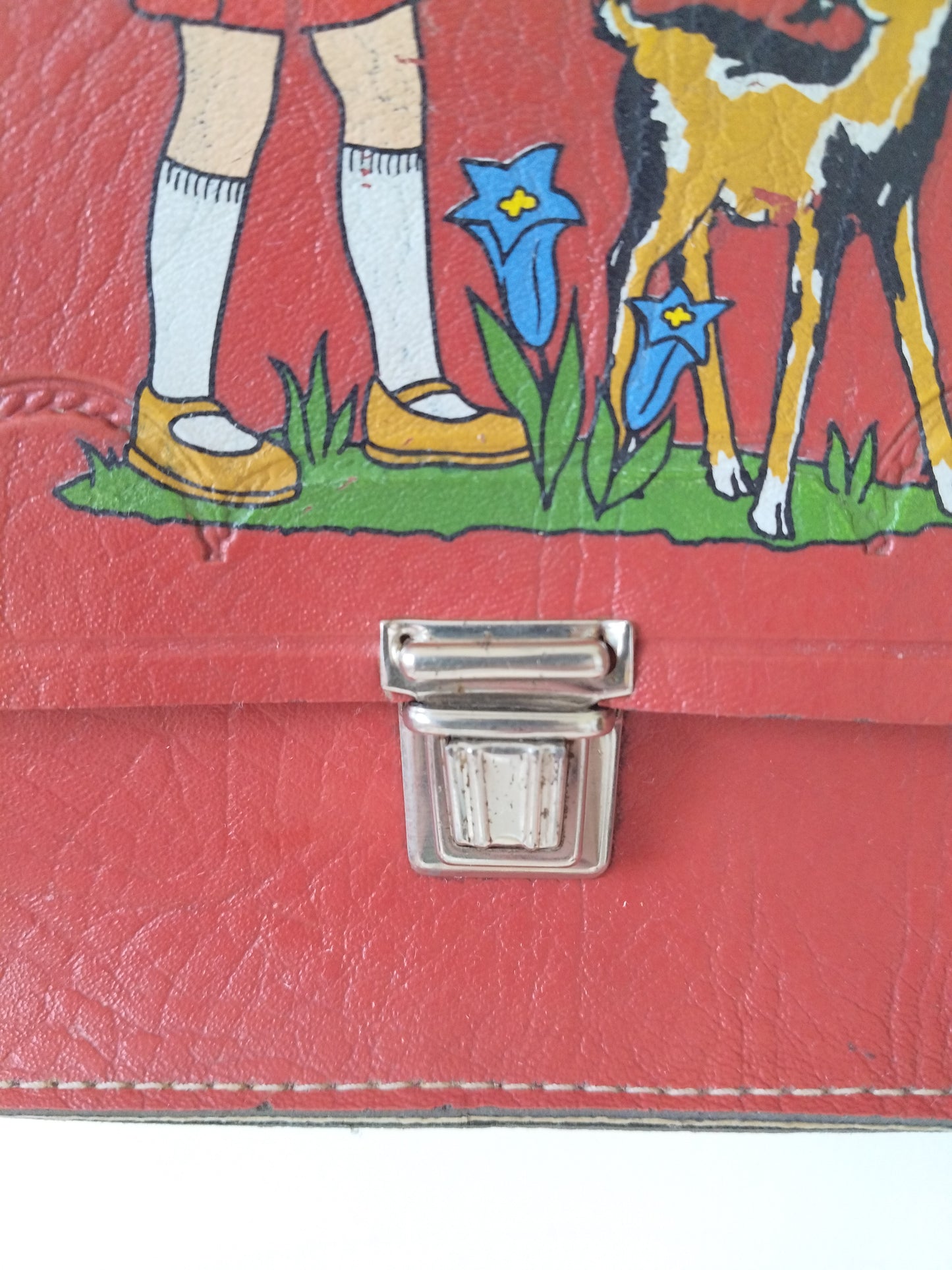 Petit sac bandoulière simili cuir 60's