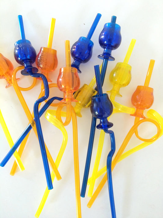 Set de 3 pailles publicitaires Ice Tea (4 sets de 3 pailles disponibles)