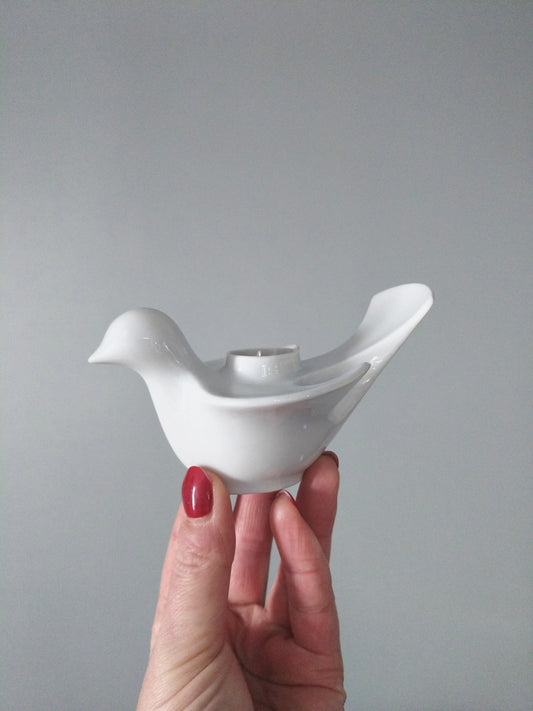 Bougeoir colombe en porcelaine Bareuther Bavaria