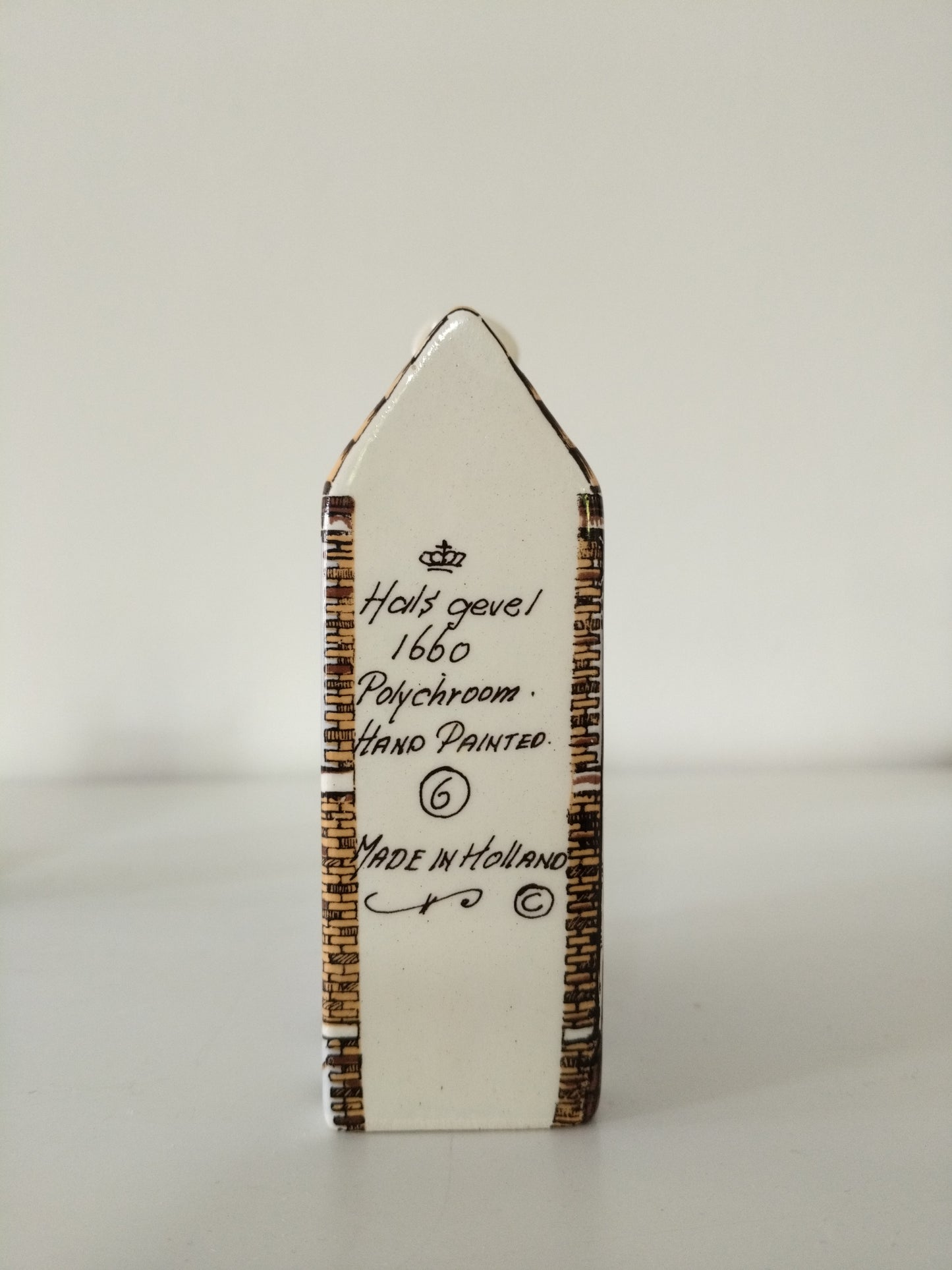 Maison hollandaise miniature en porcelaine Delft's Polychroom  Hand Painted Holland 7-6-12 au choix - cetaitmieuxavant