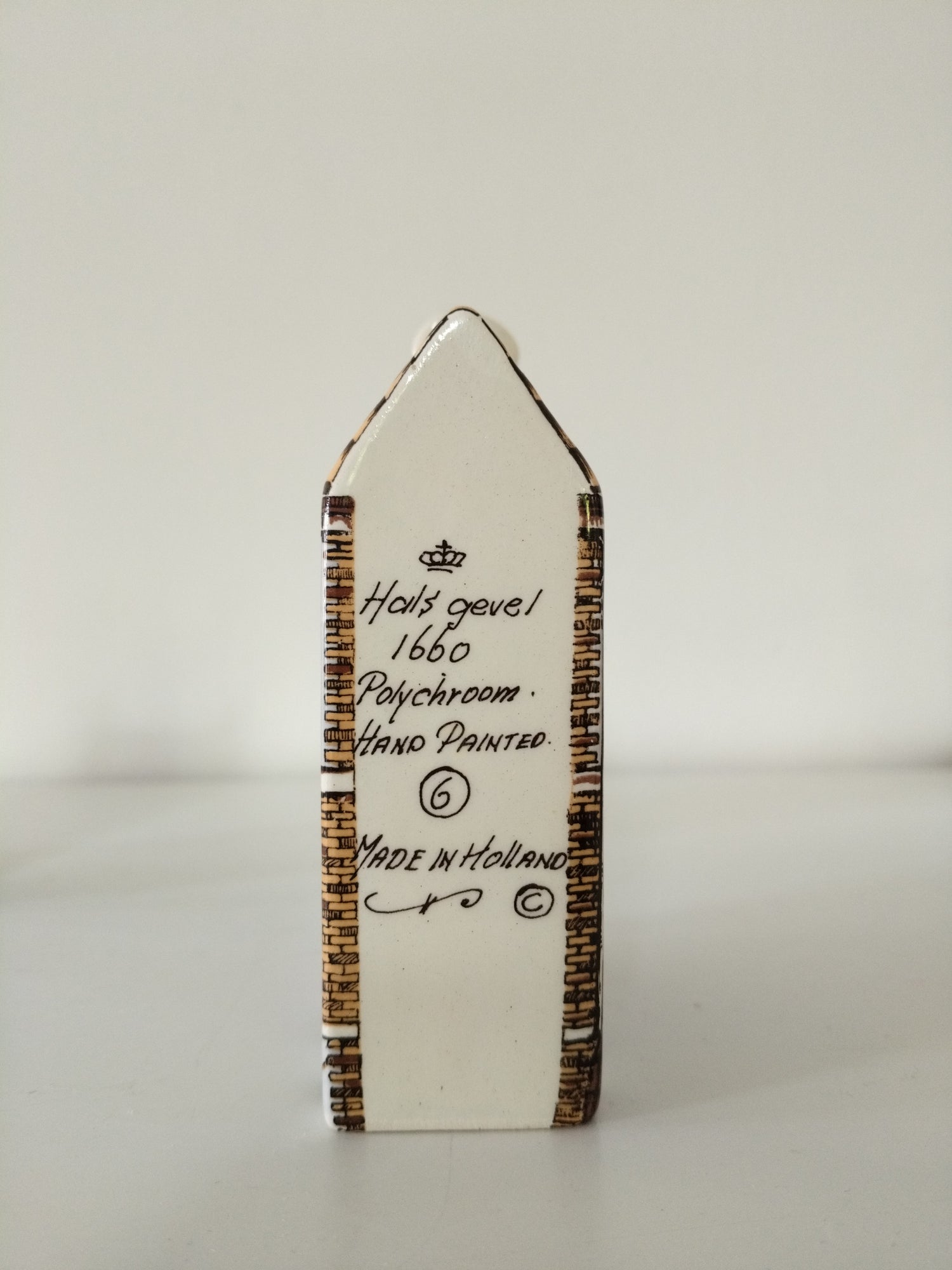 Maison hollandaise miniature en porcelaine Delft's Polychroom  Hand Painted Holland 7-6-12 au choix - cetaitmieuxavant