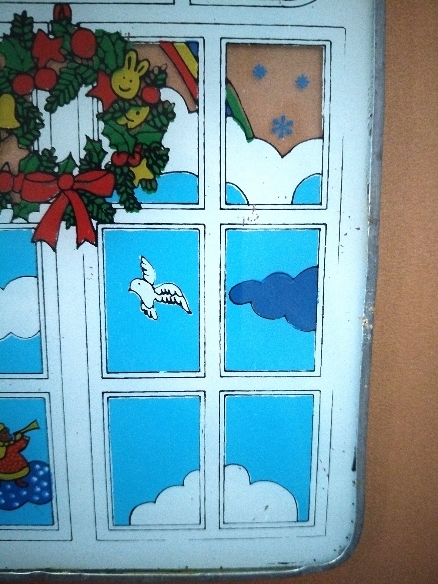 Vitrail mural de Noël