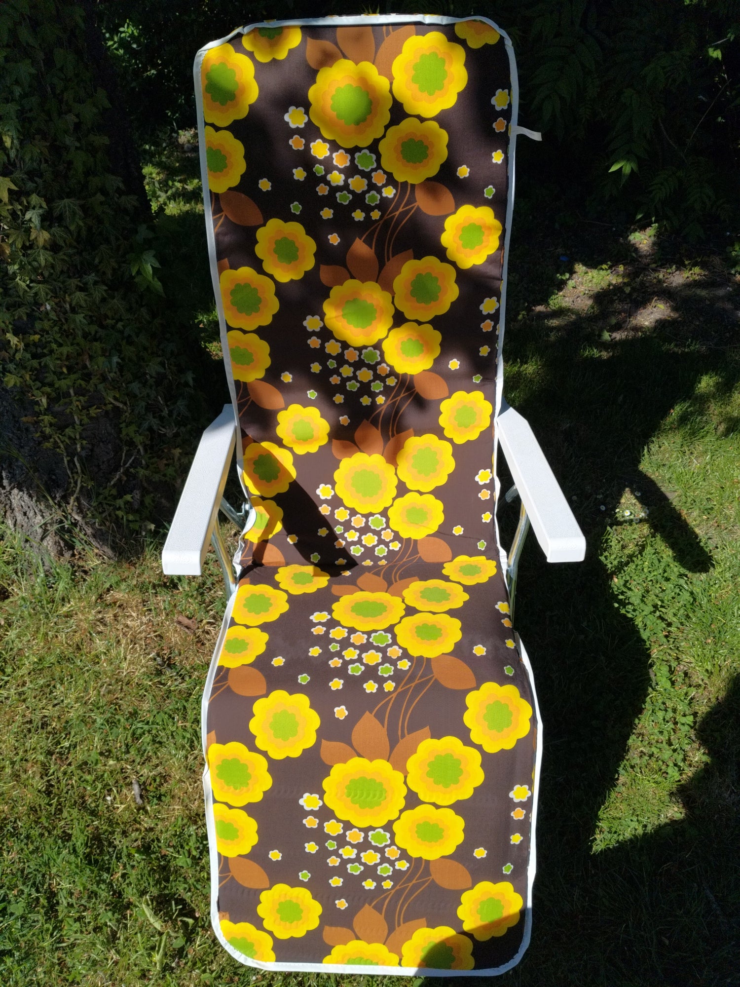 Chaise longue/ relax Ricco flower power - cetaitmieuxavant