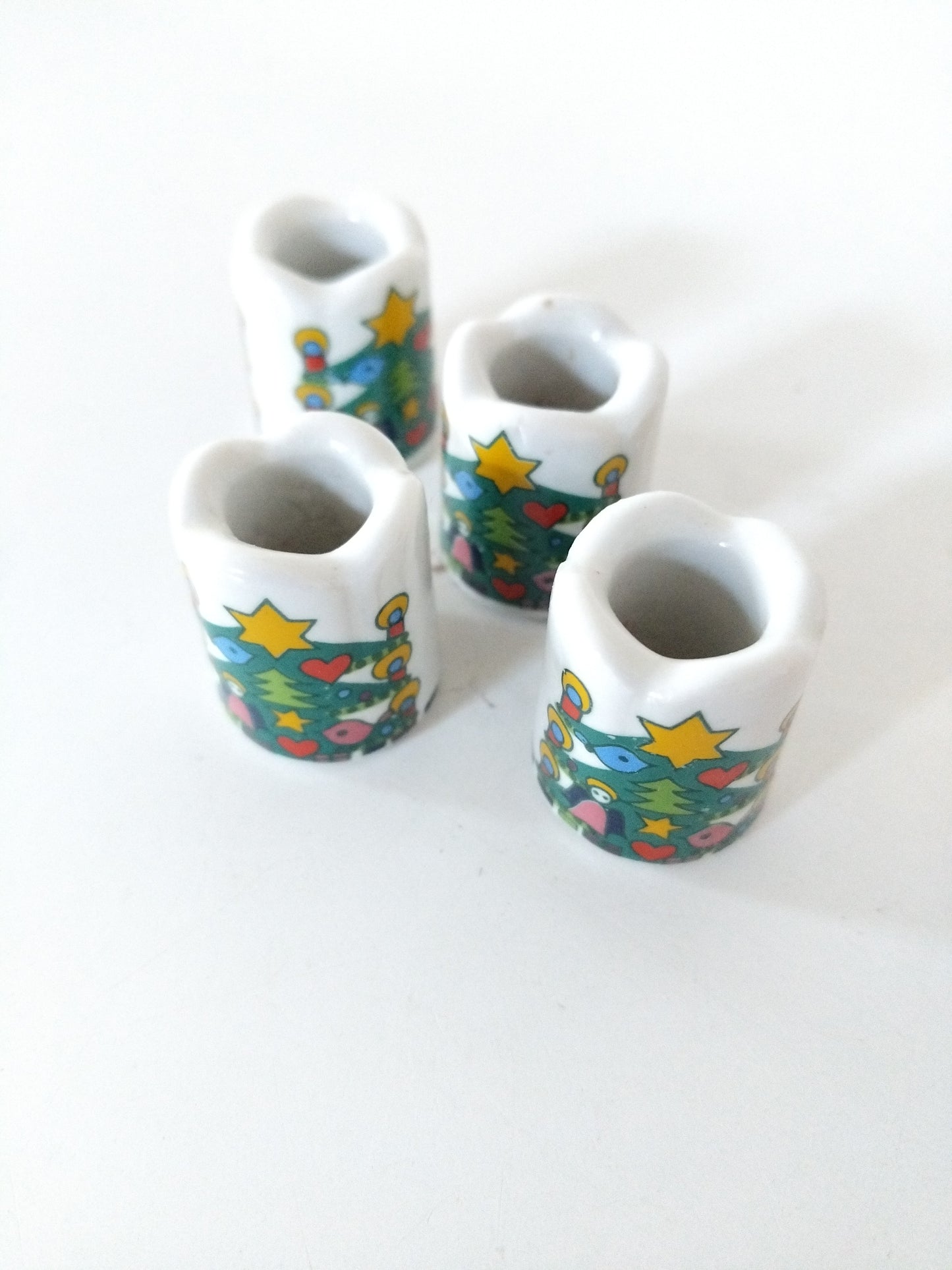 Duo de mini-bougeoirs de Noël Germany + bougies