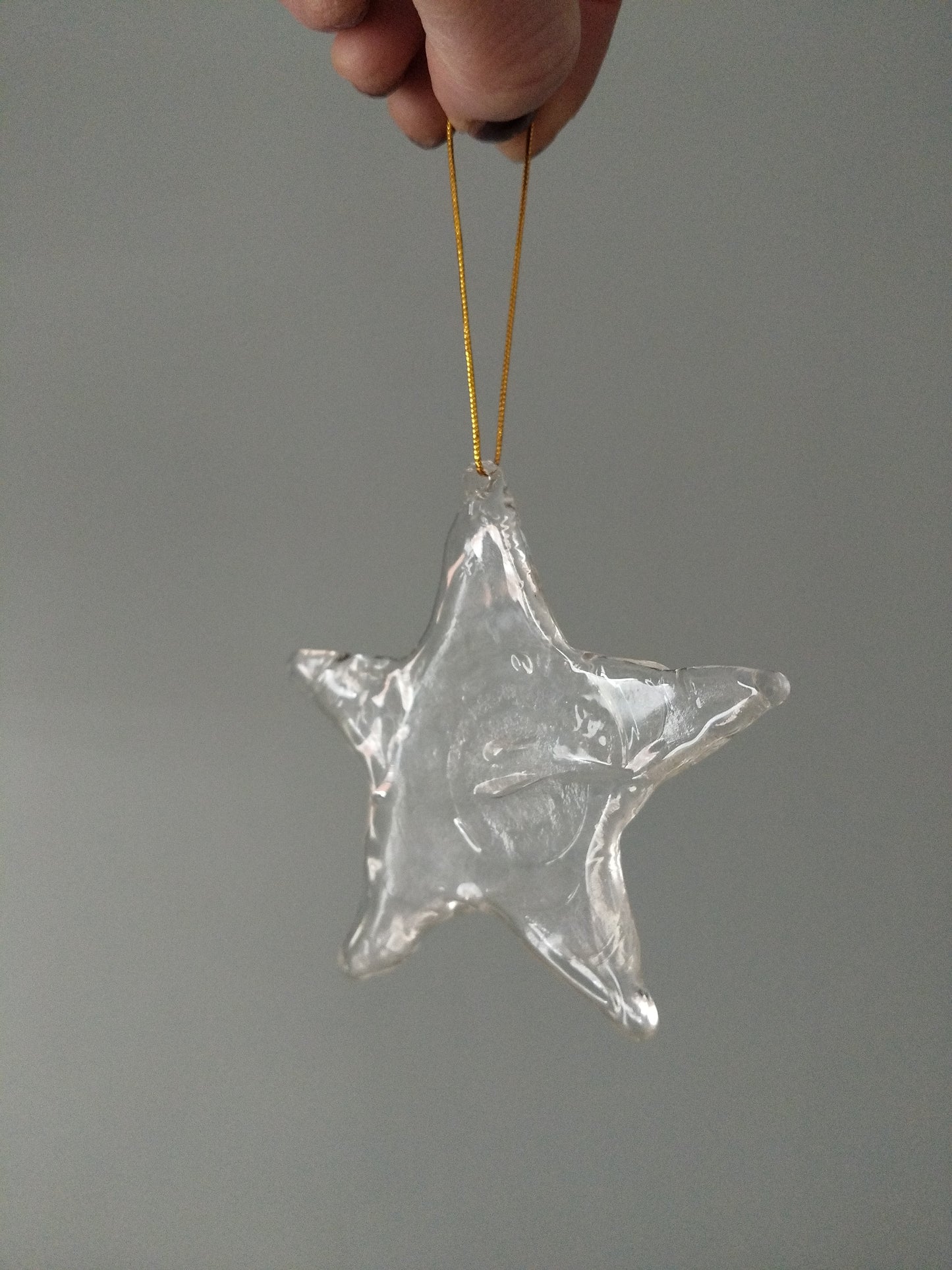 Ensemble cœur, sapin et étoile en verre Ikea Väntan 1999
