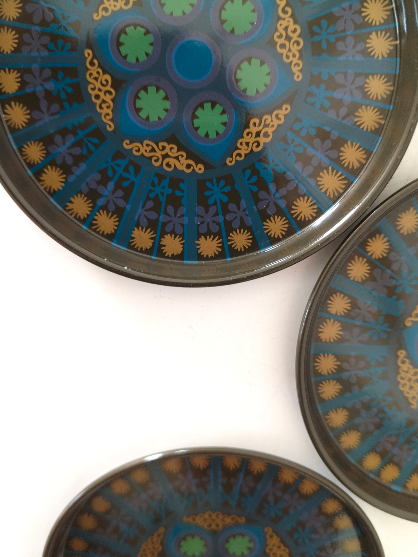 Ensemble de 6 sous-verres métalliques