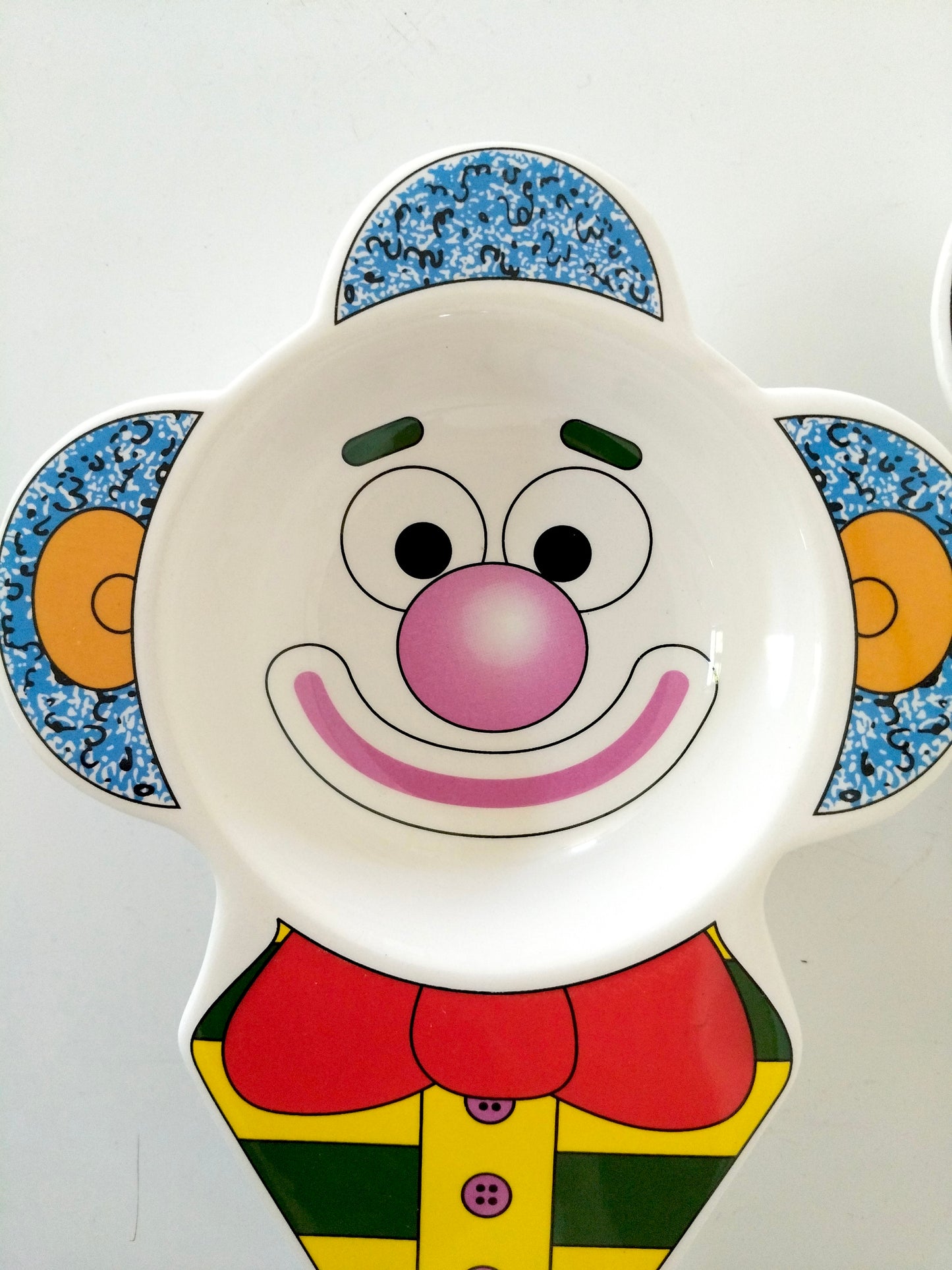 2 coupes à glace clown en céramique