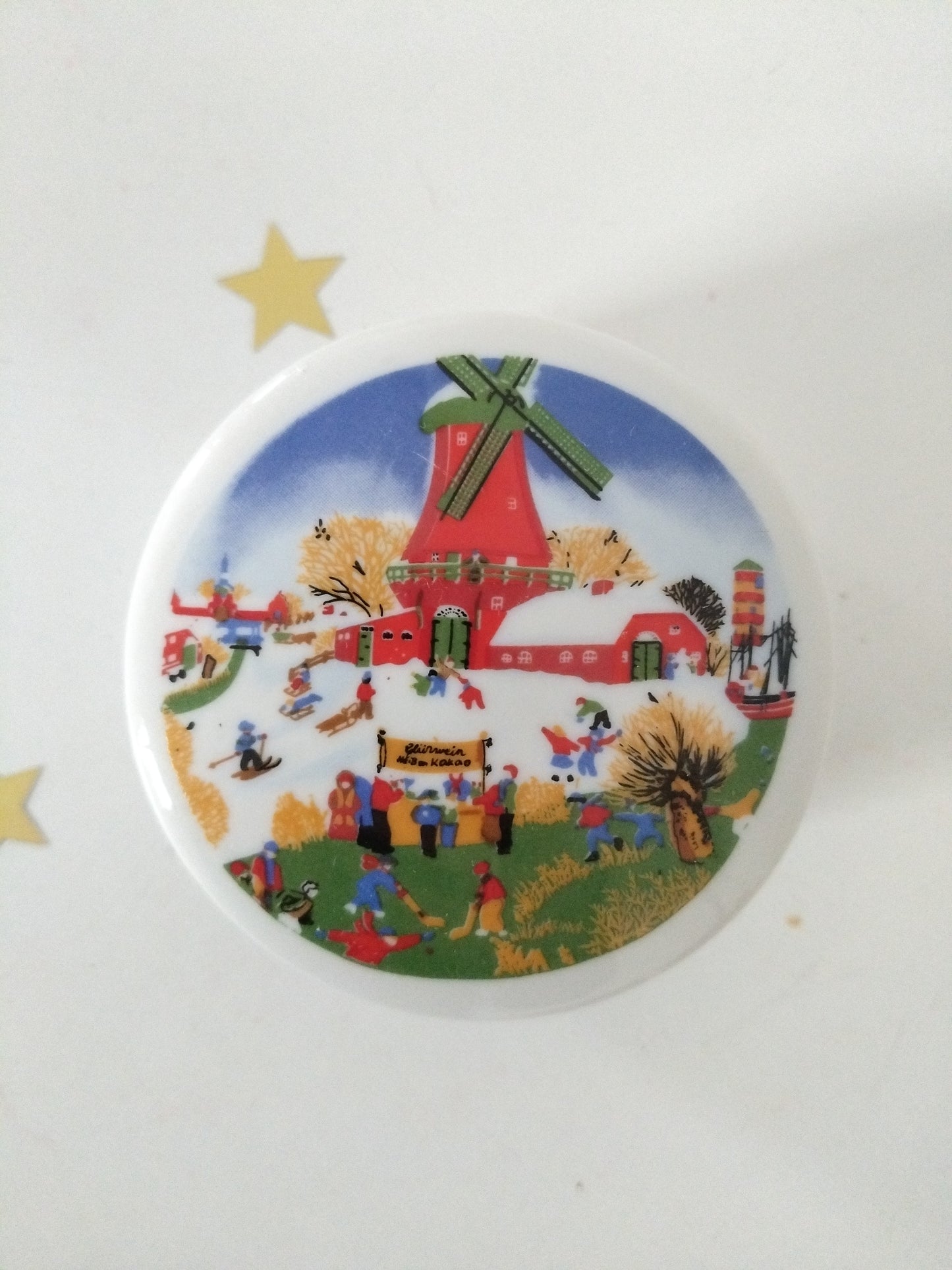 Petite boîte en porcelaine publicitaire Yves Rocher au choix