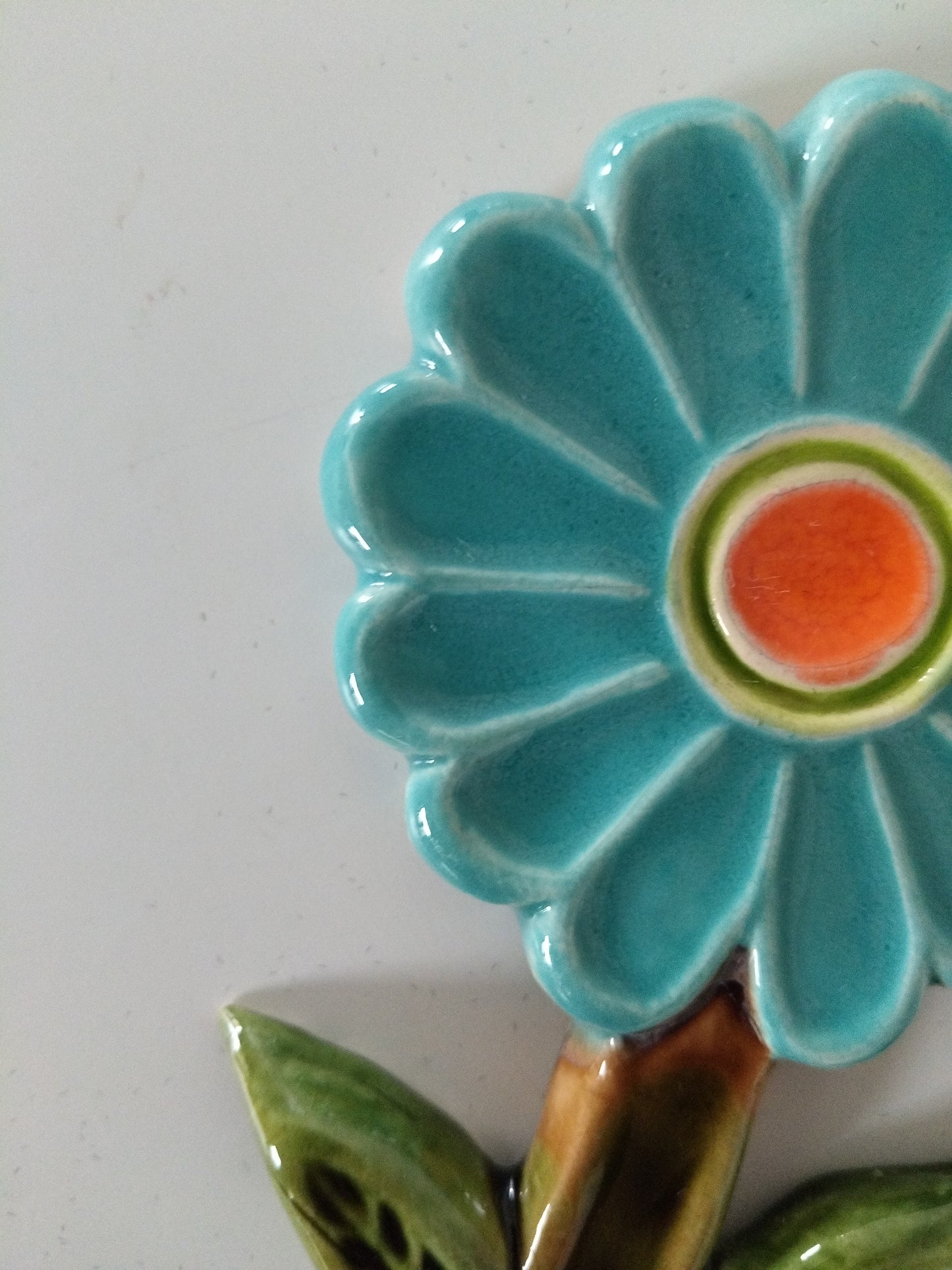 Patère murale fleur en céramique Yann - cetaitmieuxavant