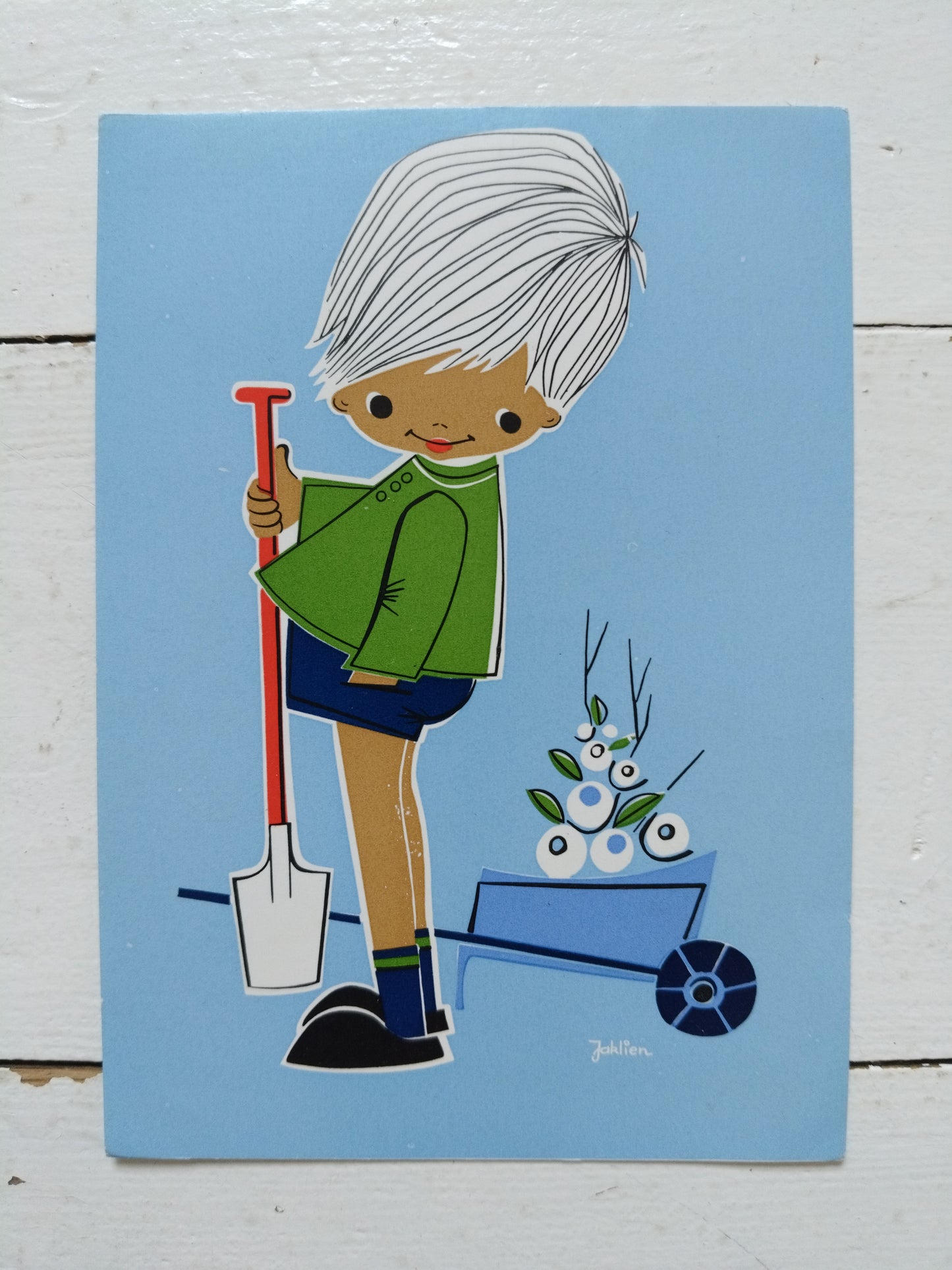 Ancienne carte postale illustration Jaklien Moerman