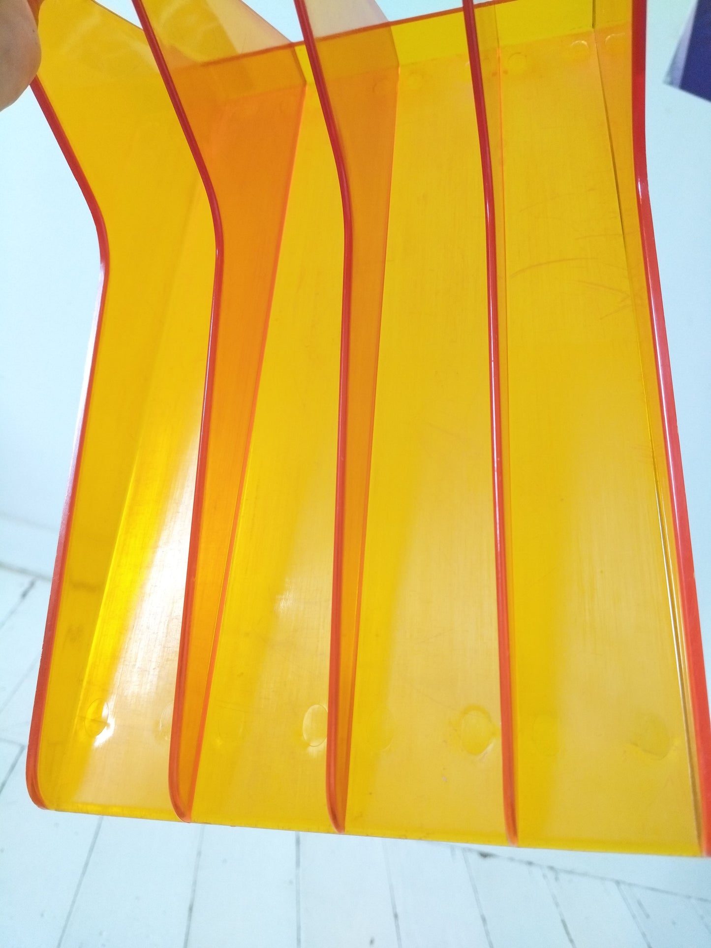 Range-vinyles 33T en plexi orange !!priorité à Mathilde!!
