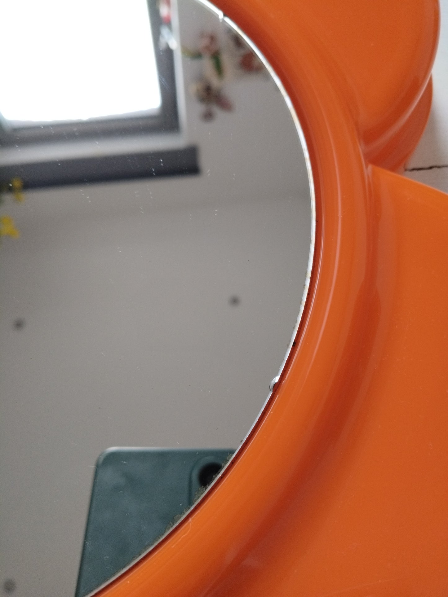 Miroir fleur en plastique vintage Visiva France