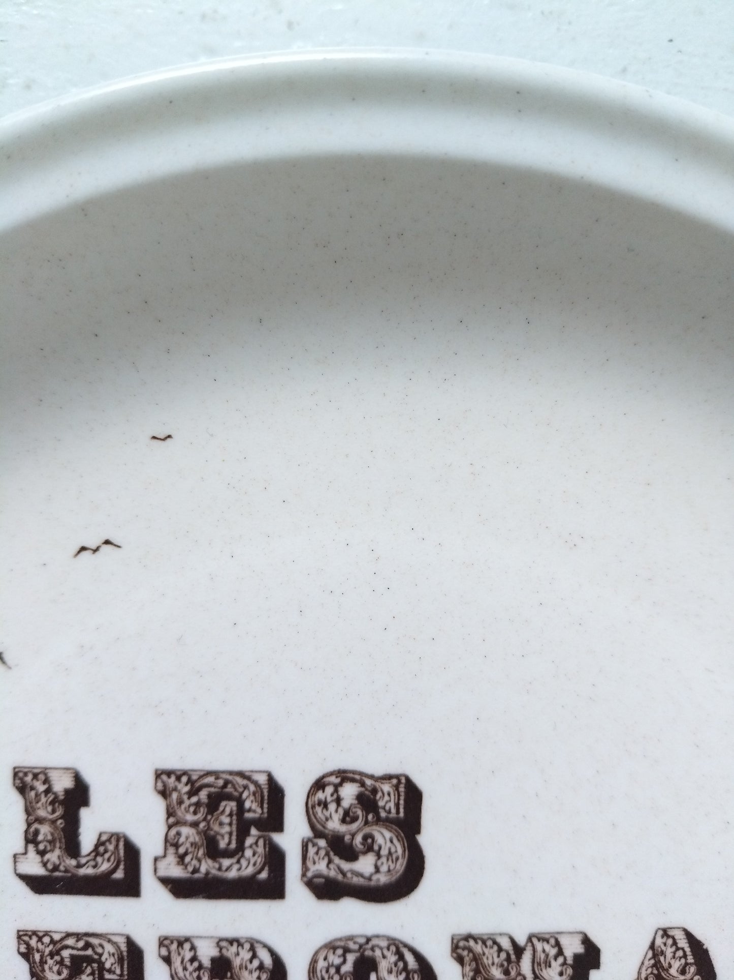 Ensemble de 6 assiettes à fromage en faïence de Gien