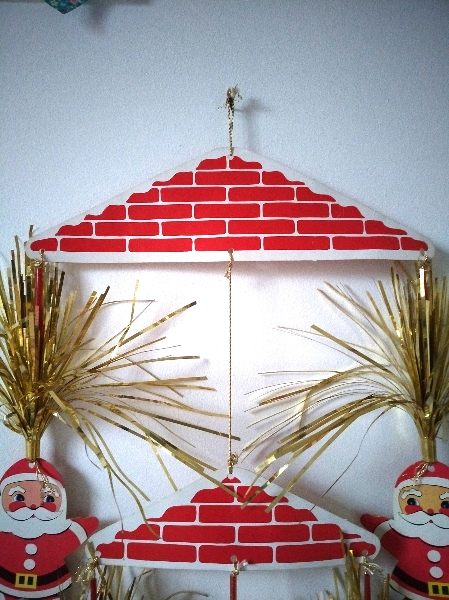 Mobile de Noël cartonné vintage