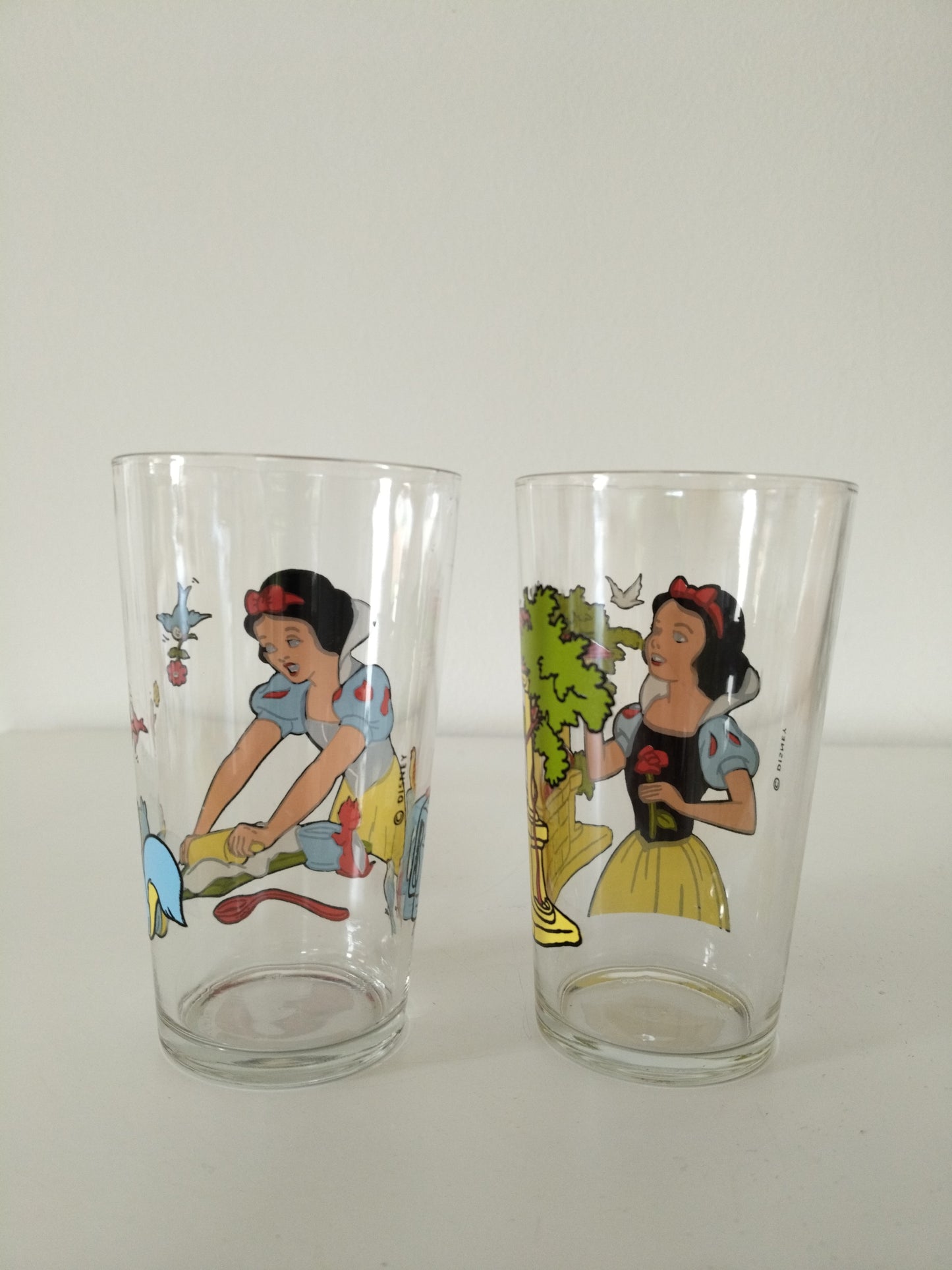 Grand verre Blanche Neige VMC 80's au choix