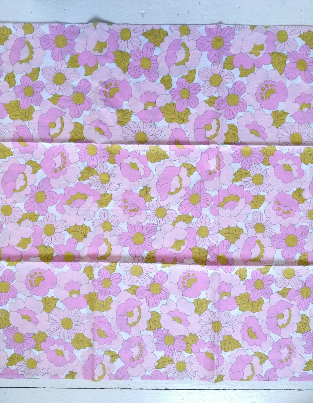 Taie d'oreiller flower power en coton 65 x 65cm - cetaitmieuxavant