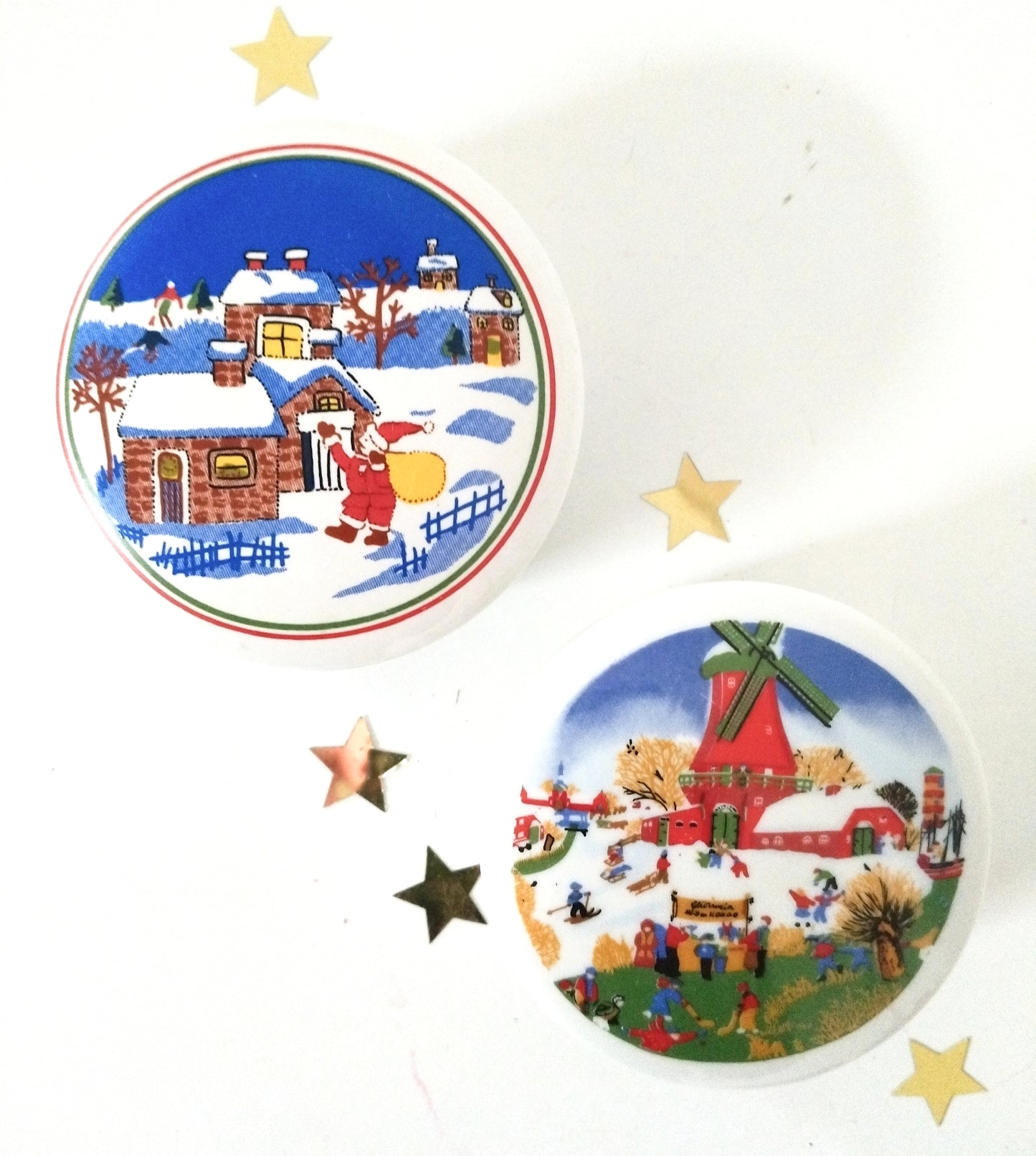 Petite boîte en porcelaine publicitaire Yves Rocher au choix