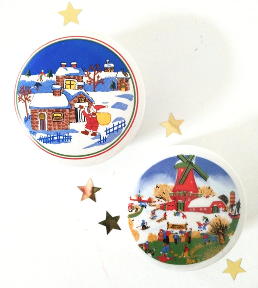 Petite boîte en porcelaine publicitaire Yves Rocher au choix