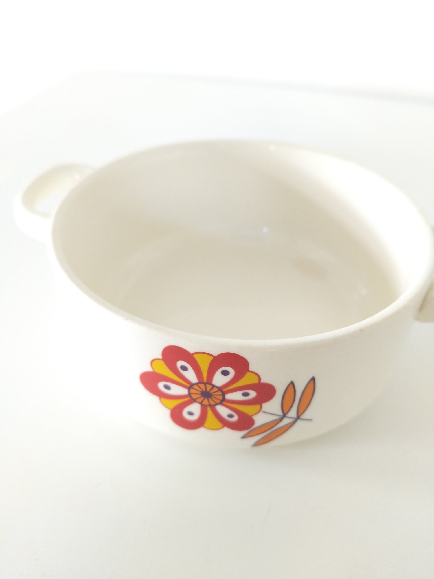 Bol à oreilles Boch La Louvière " trois fleurs " au choix - à l'unité - cetaitmieuxavant