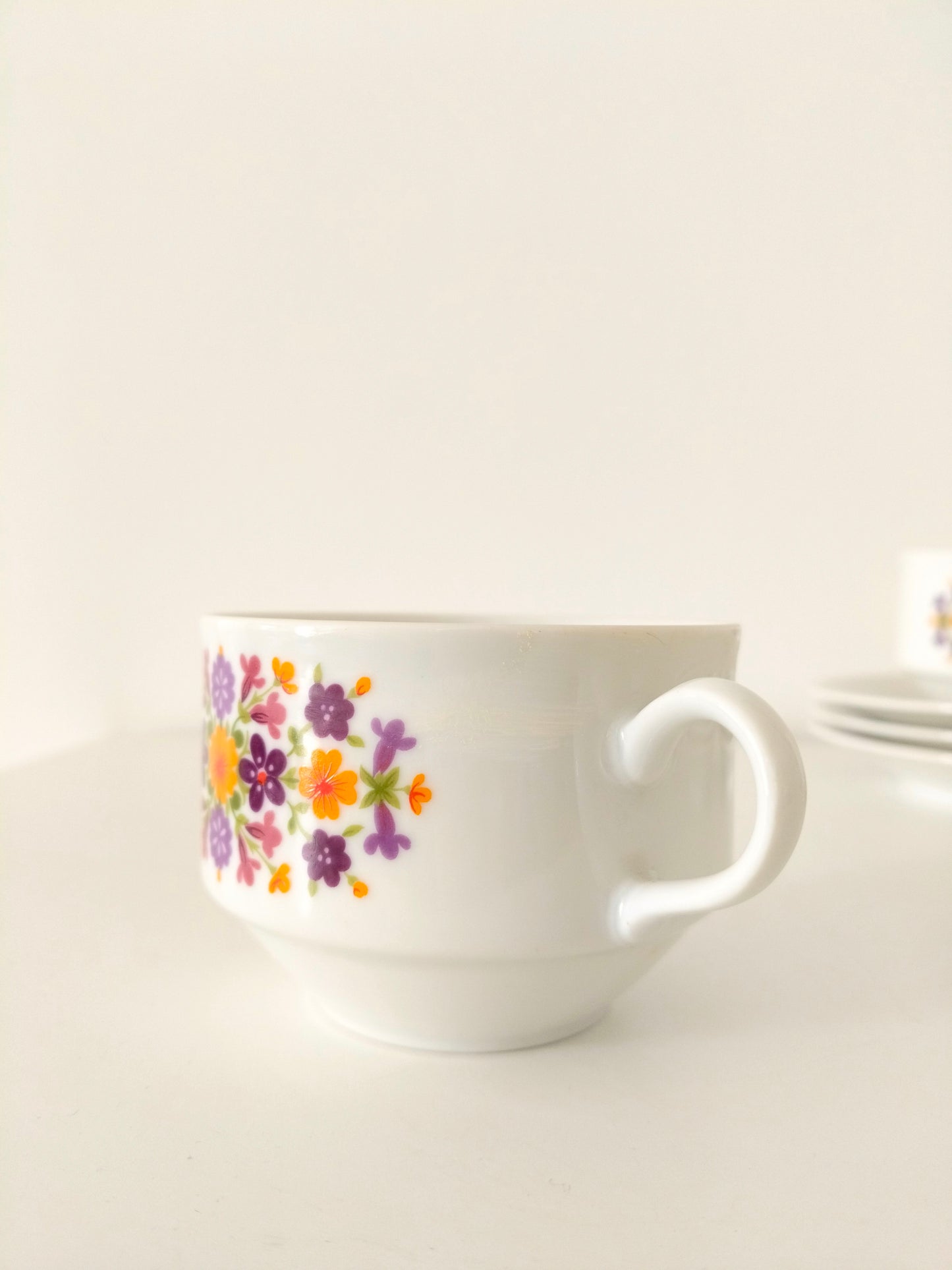 Unité ou duo de tasses + soucoupes en porcelaine Bavaria