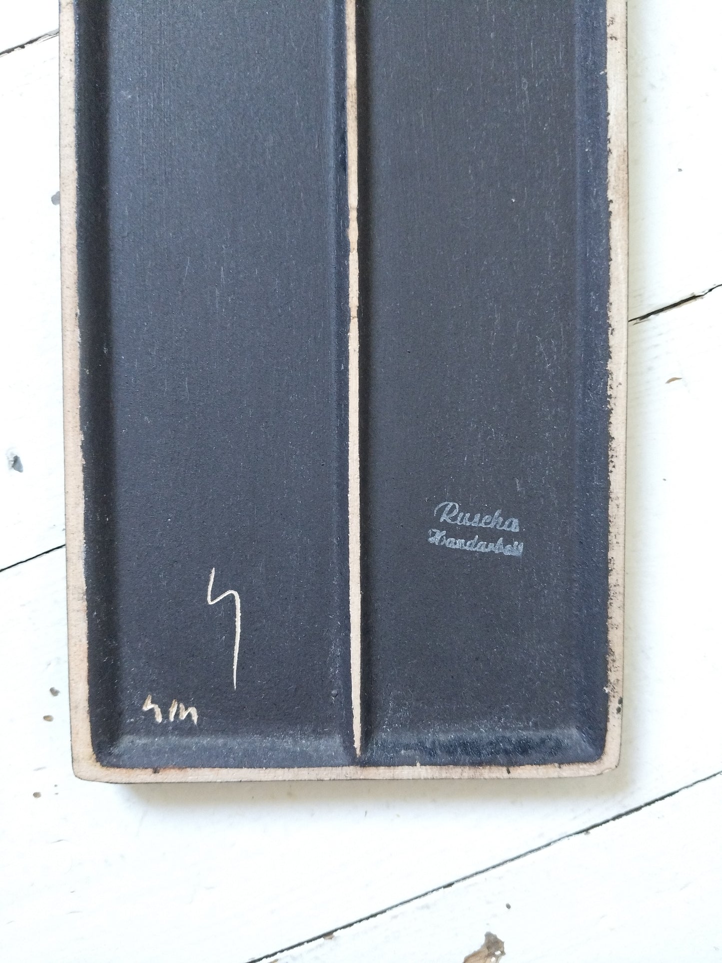 Plaque murale artisanale en céramique Ruscha West Germany 734 - 1 - cetaitmieuxavant