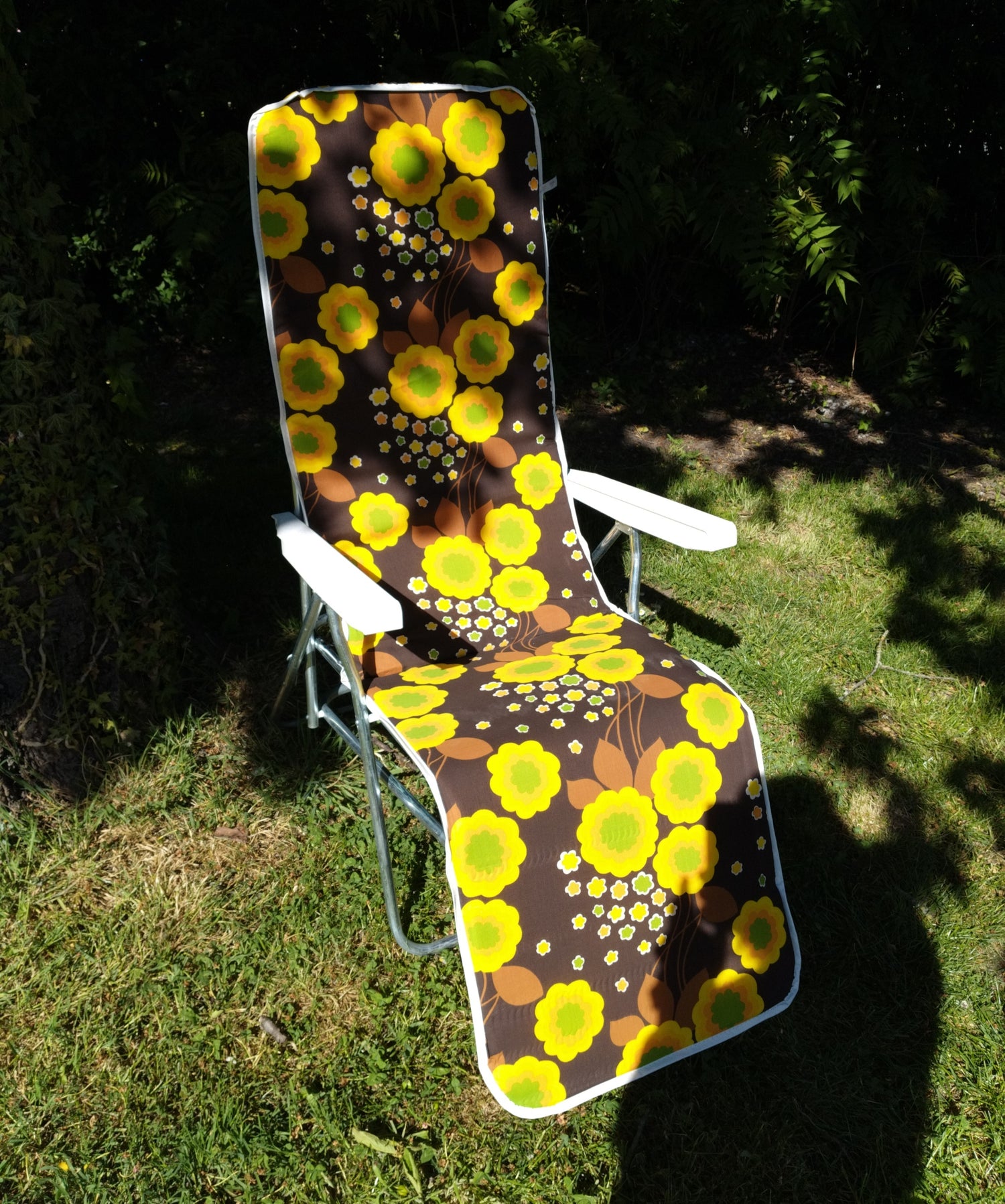Chaise longue/ relax Ricco flower power - cetaitmieuxavant