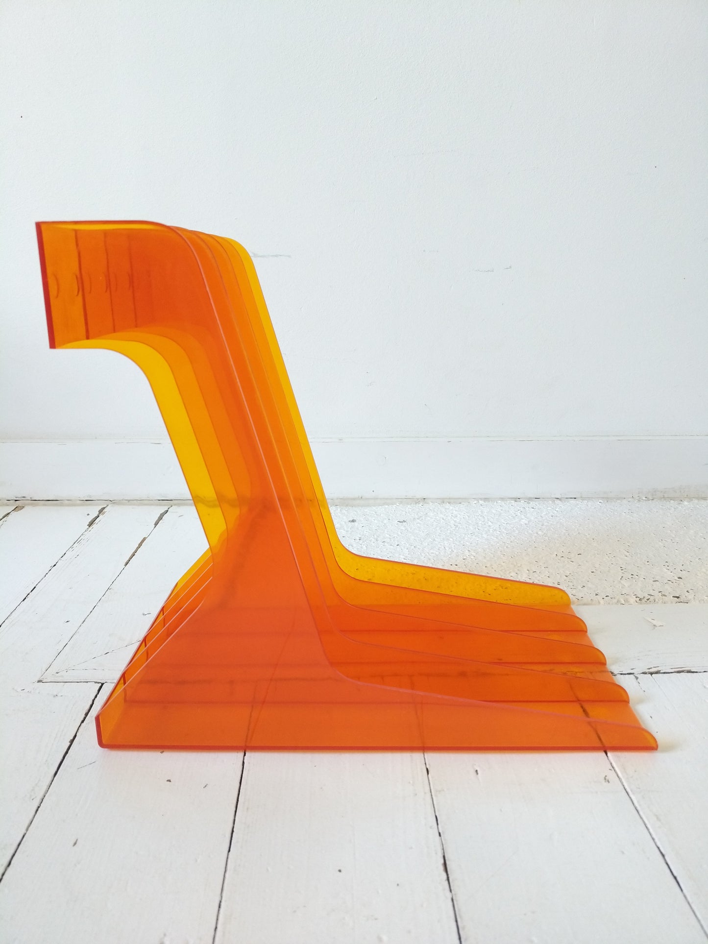 Range-vinyles 33T en plexi orange !!priorité à Mathilde!!
