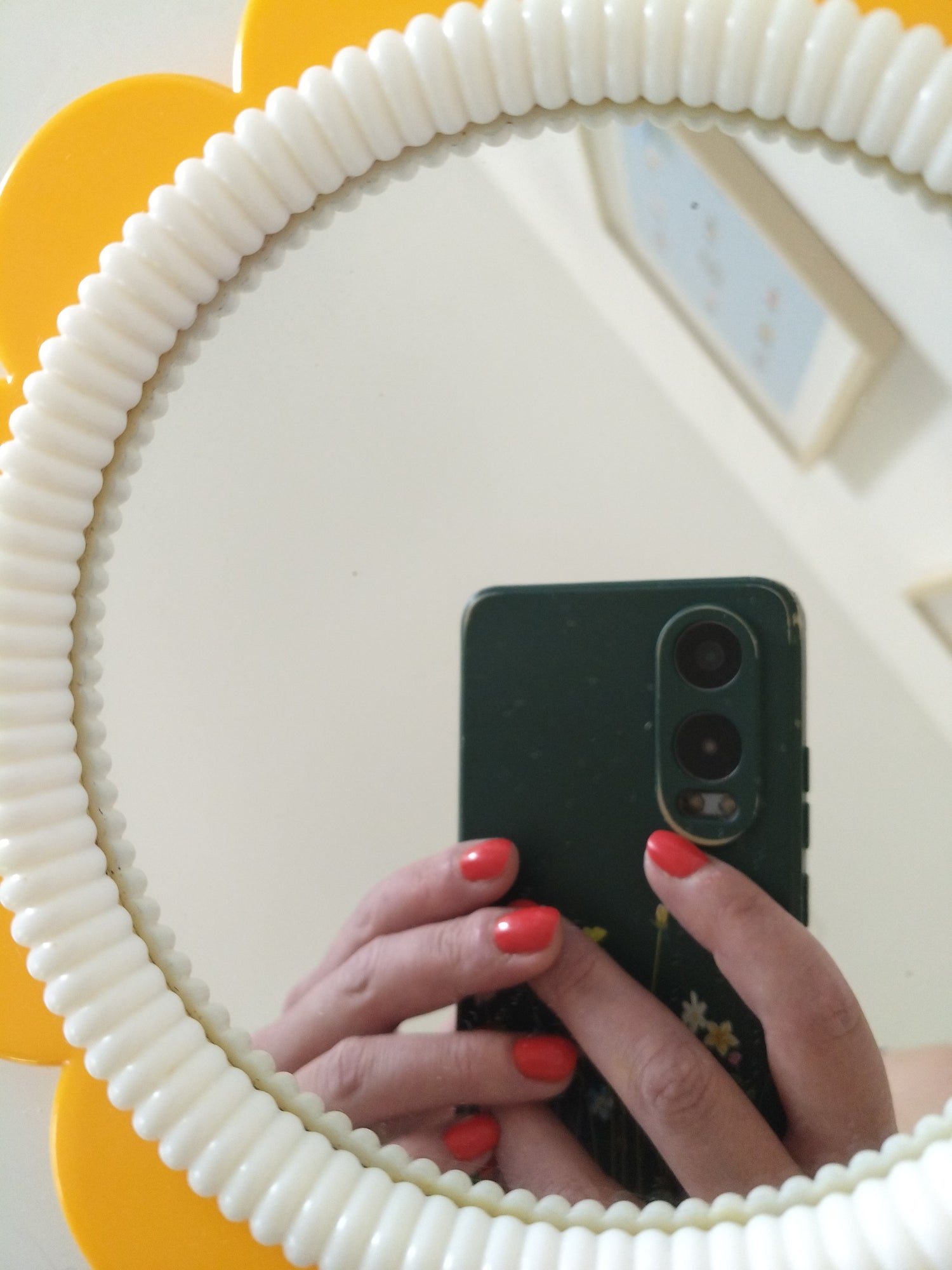 Petit miroir fleur mural ou à poser Hong Kong - cetaitmieuxavant