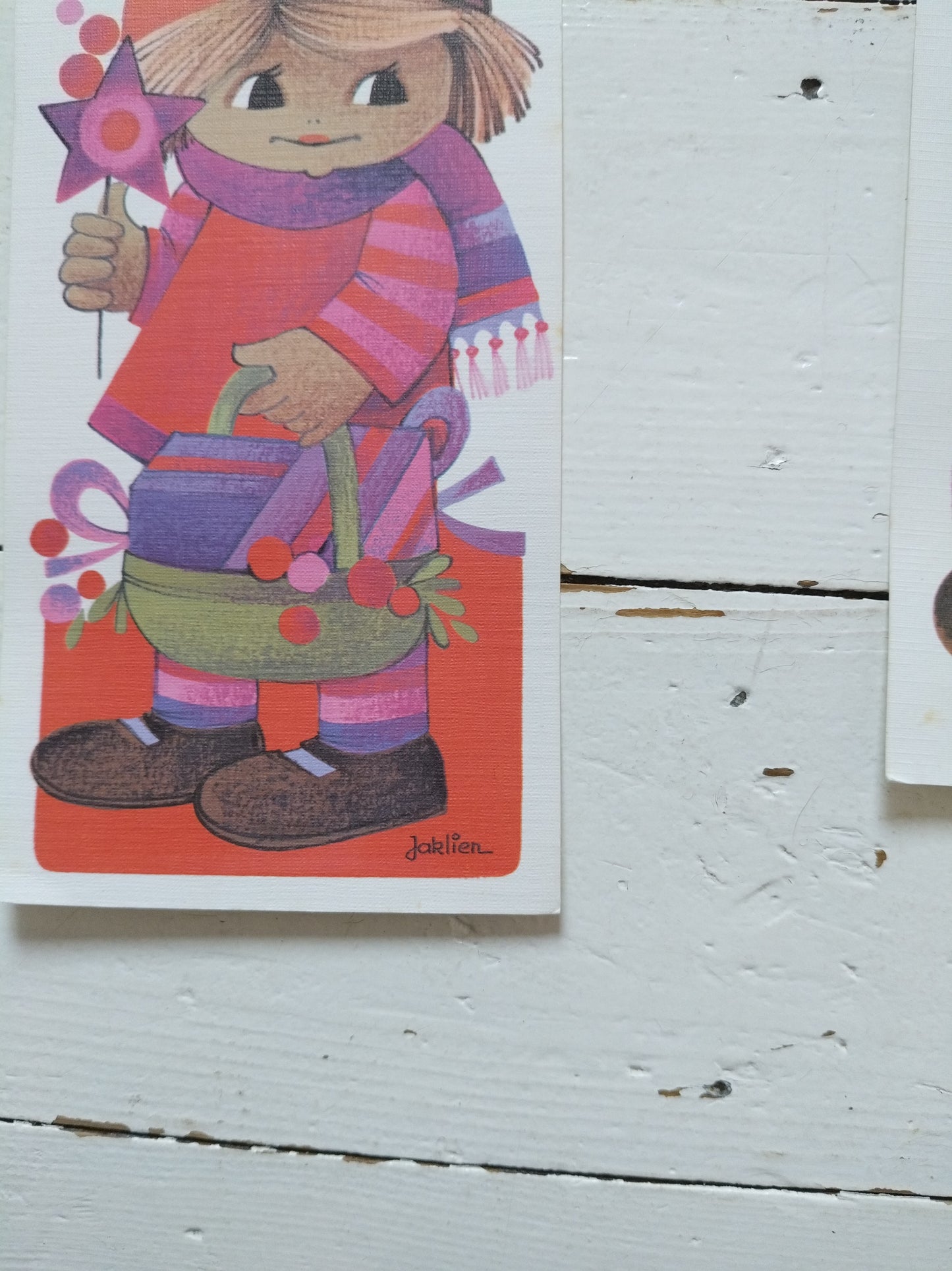 Ancienne carte postale Jaklien Moerman 70's au choix