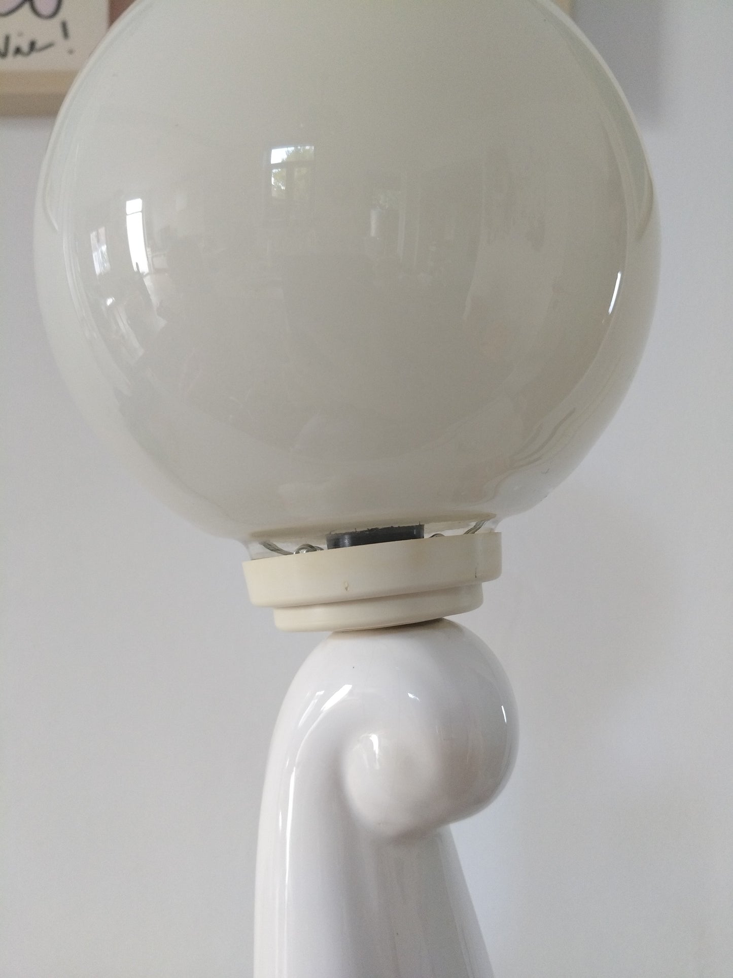 Grande lampe éléphant vintage  en céramique