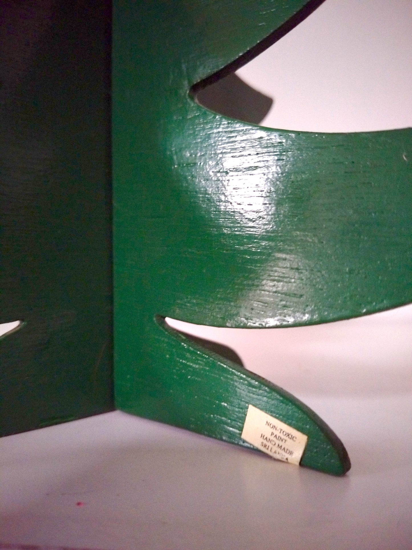 Bougeoir de Noël sapin en bois handmade Sri Lanka