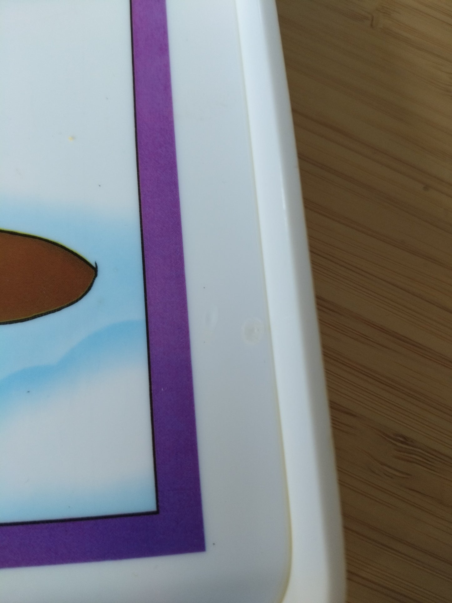 Plateau "les quatre saisons" en plastique par Tupperware 80's