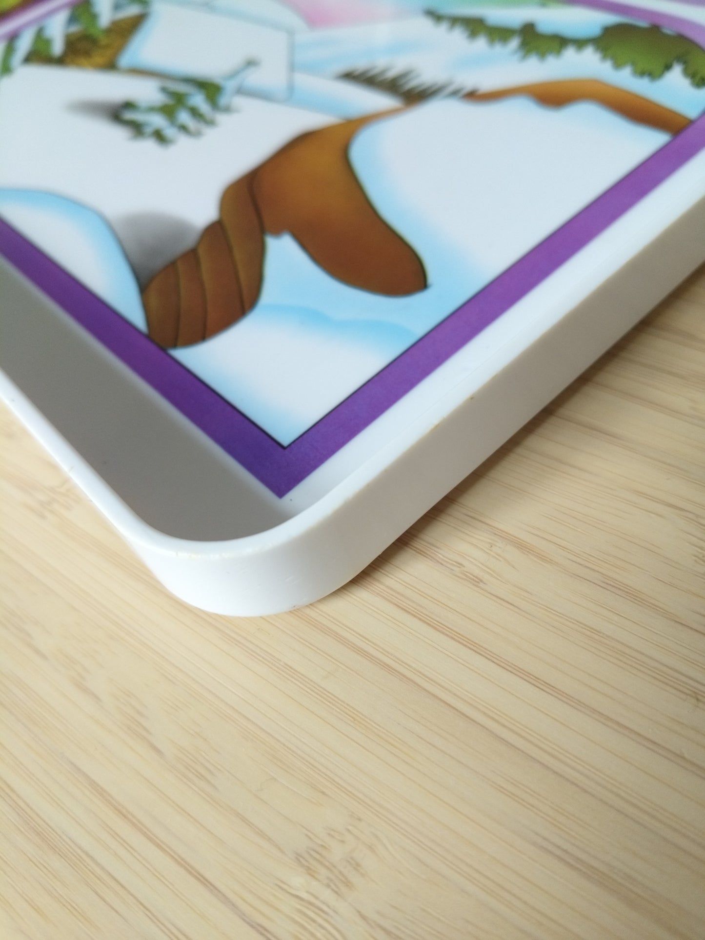 Plateau "les quatre saisons" en plastique par Tupperware 80's