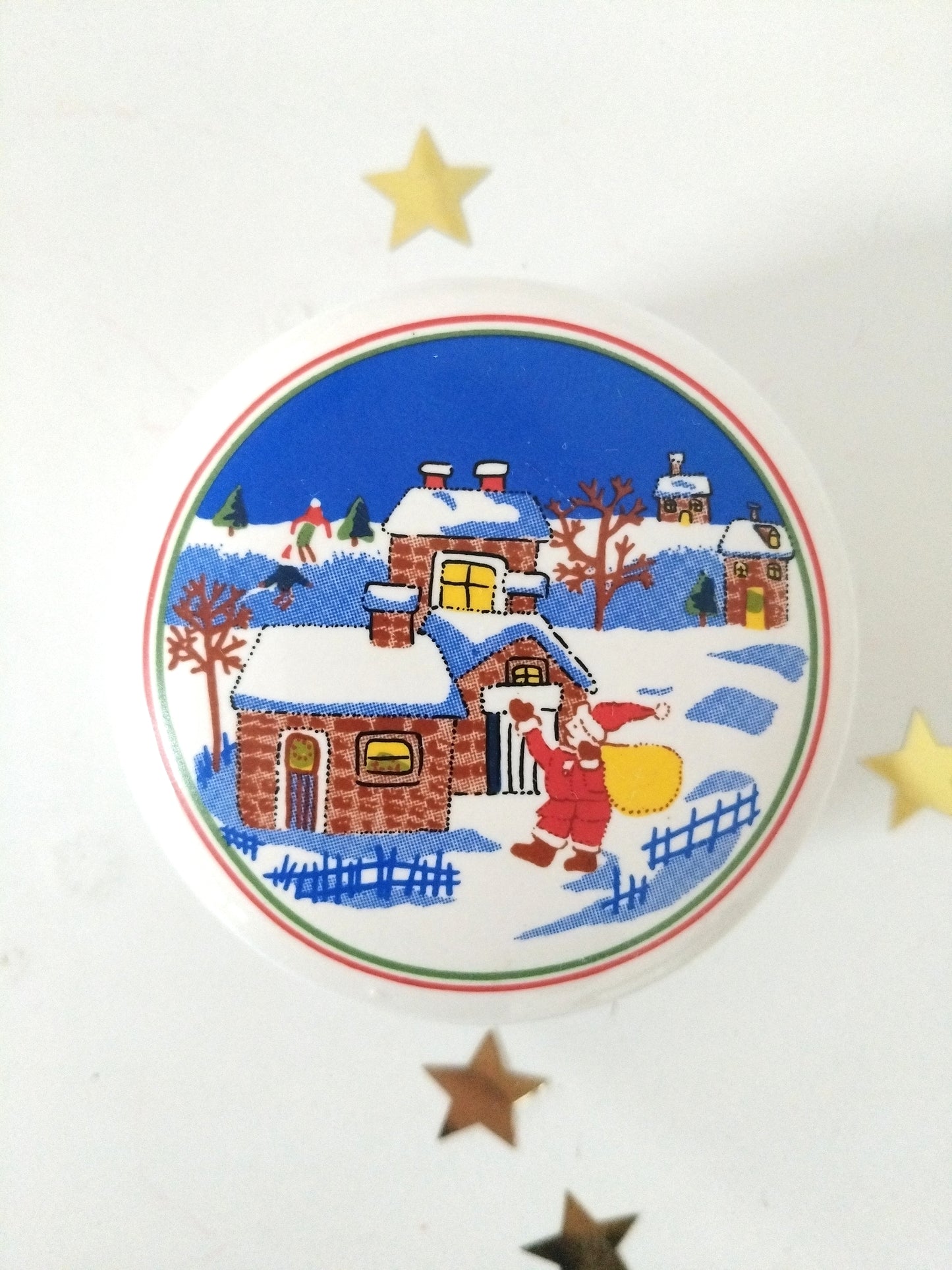 Petite boîte en porcelaine publicitaire Yves Rocher au choix