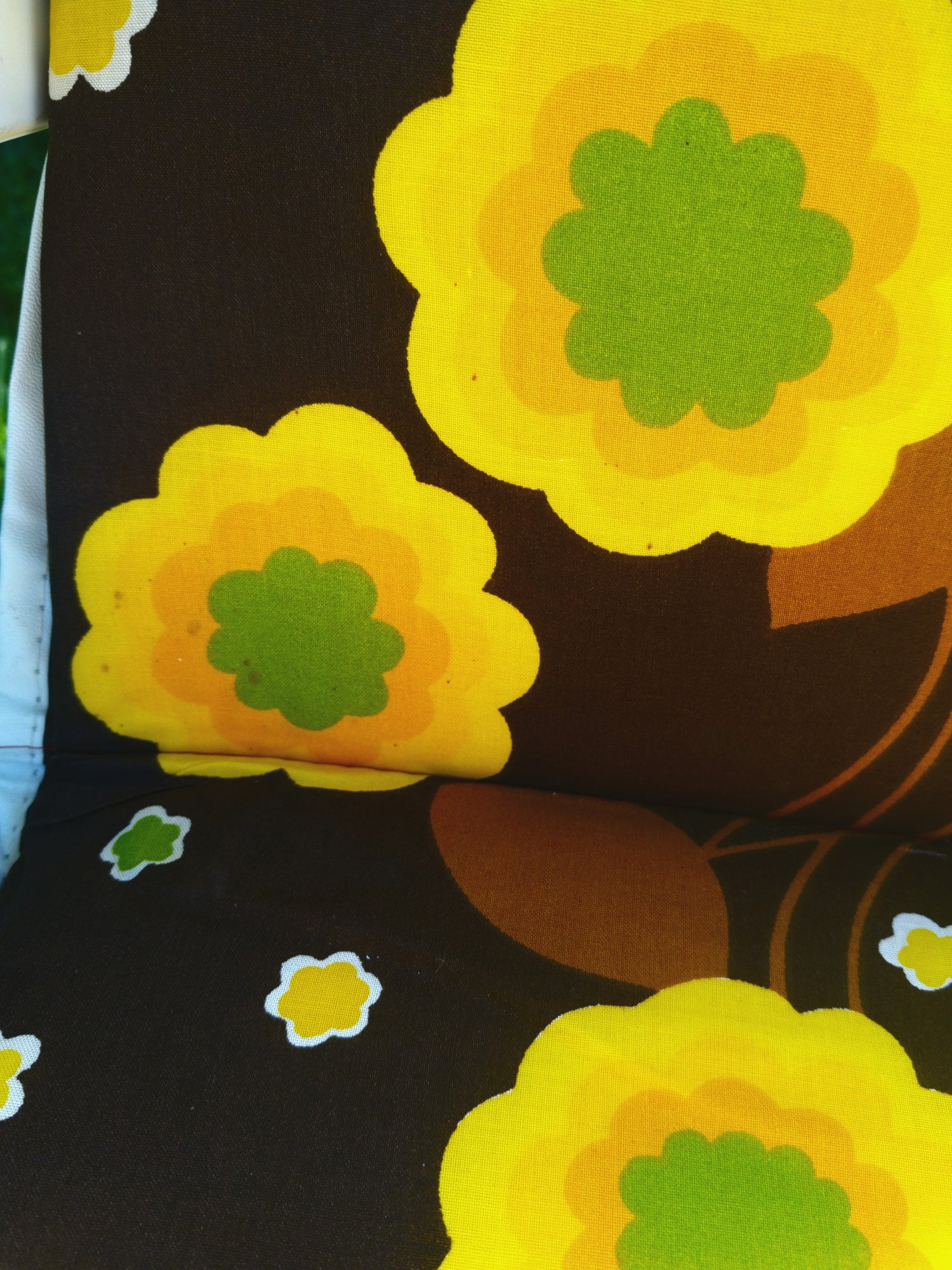 Chaise longue/ relax/ transat/ fauteuil de jardin/ bain de soleil multiposition Rinco flower power - cetaitmieuxavant