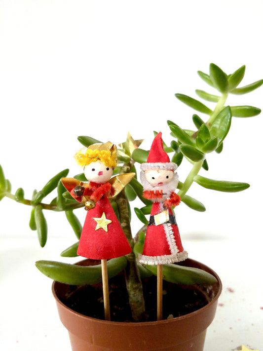 2 anciennes piques décoratives de Noël (4 duos disponibles)