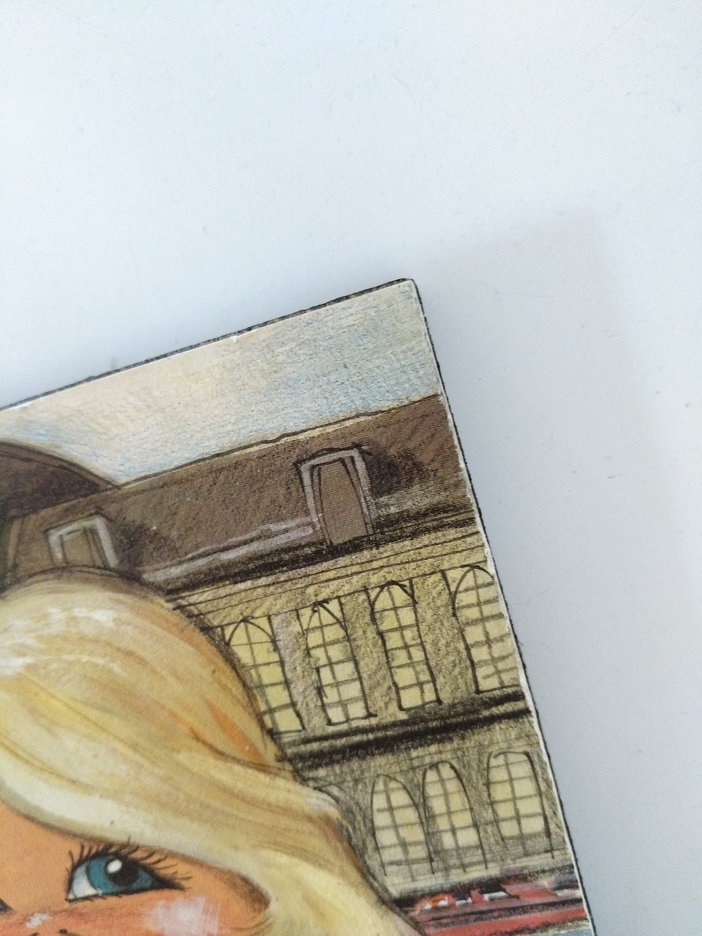 Illustration murale sur bois