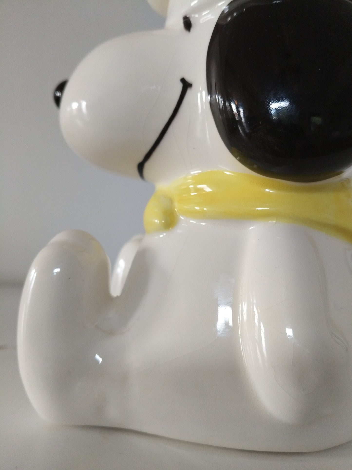 Pot boîte bocal à biscuits en céramique Snoopy cuisinier Japan United Feature Syndicate, Inc 1958-1966