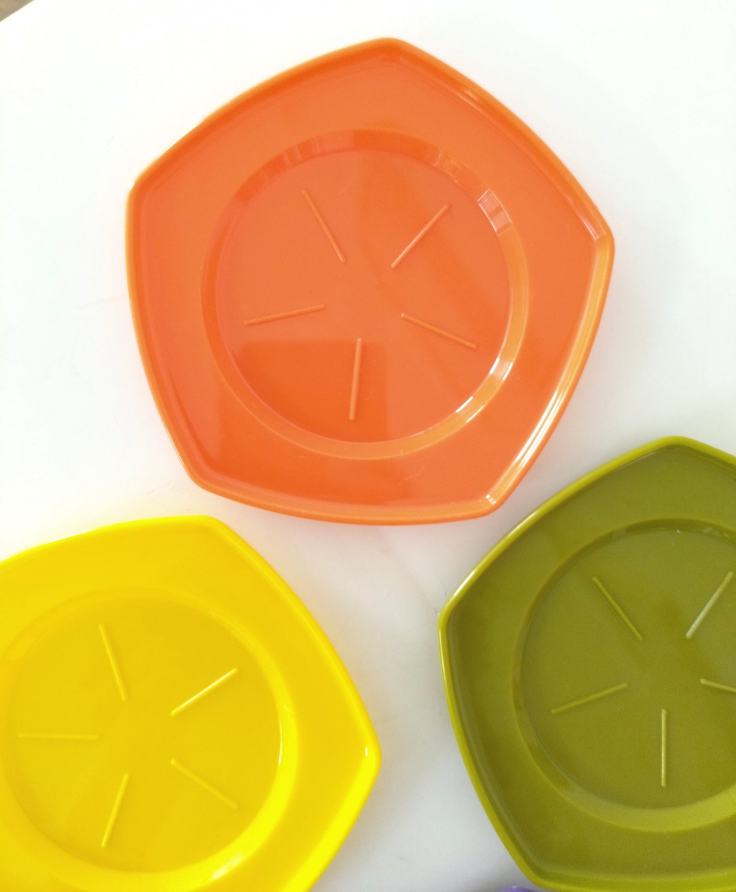Ensemble de 6 sous-verres en plastique (2 sets disponibles) - cetaitmieuxavant