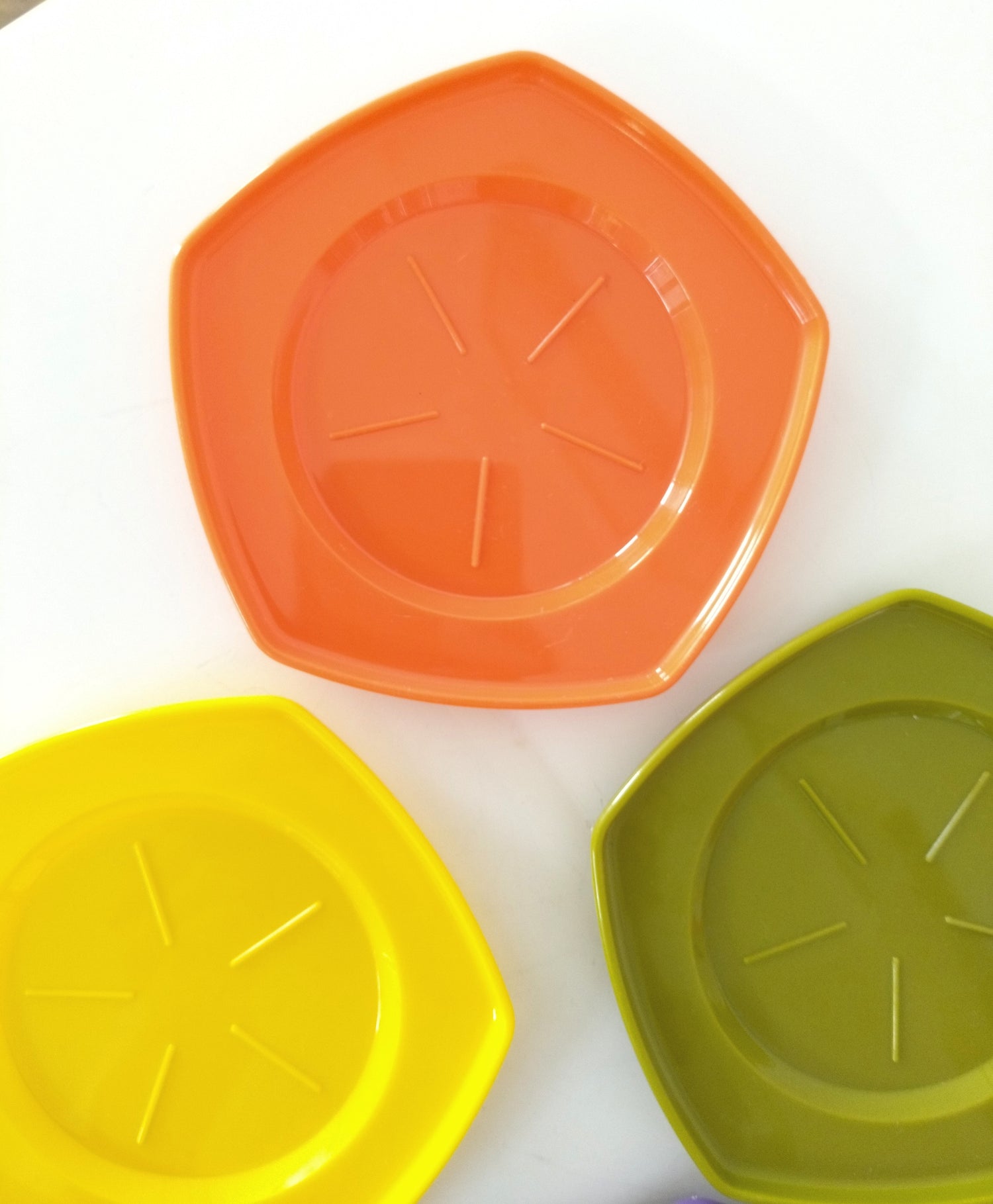 Ensemble de 6 sous-verres en plastique (2 sets disponibles) - cetaitmieuxavant